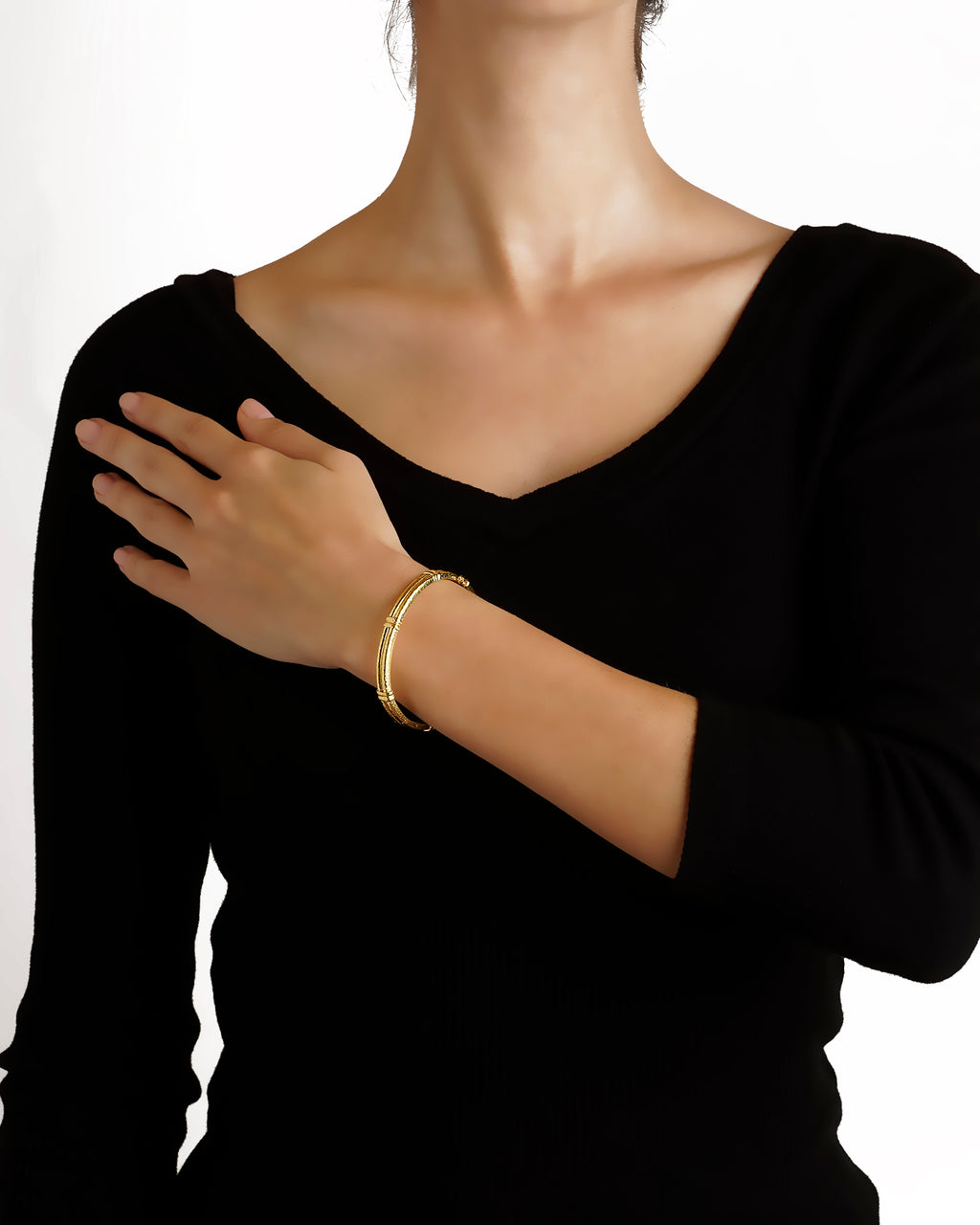 Small Banded Bangle Bracelet