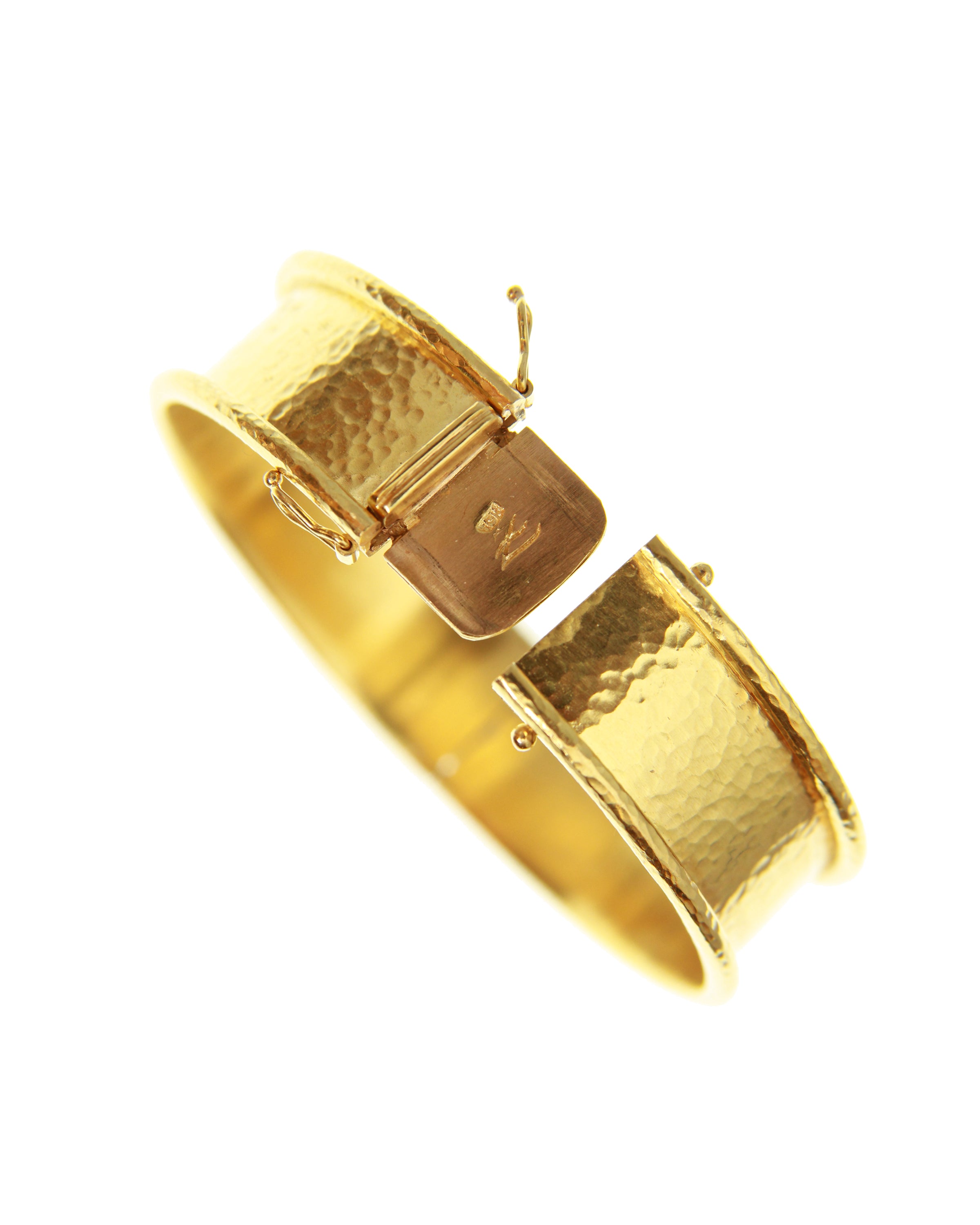 Flat narrow bangle bracelet – Elizabeth Locke Jewels