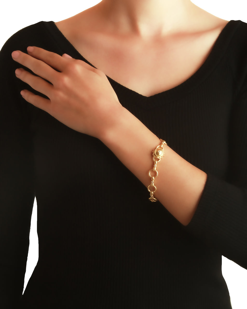 Diamond 'Celtic' Link Bracelet