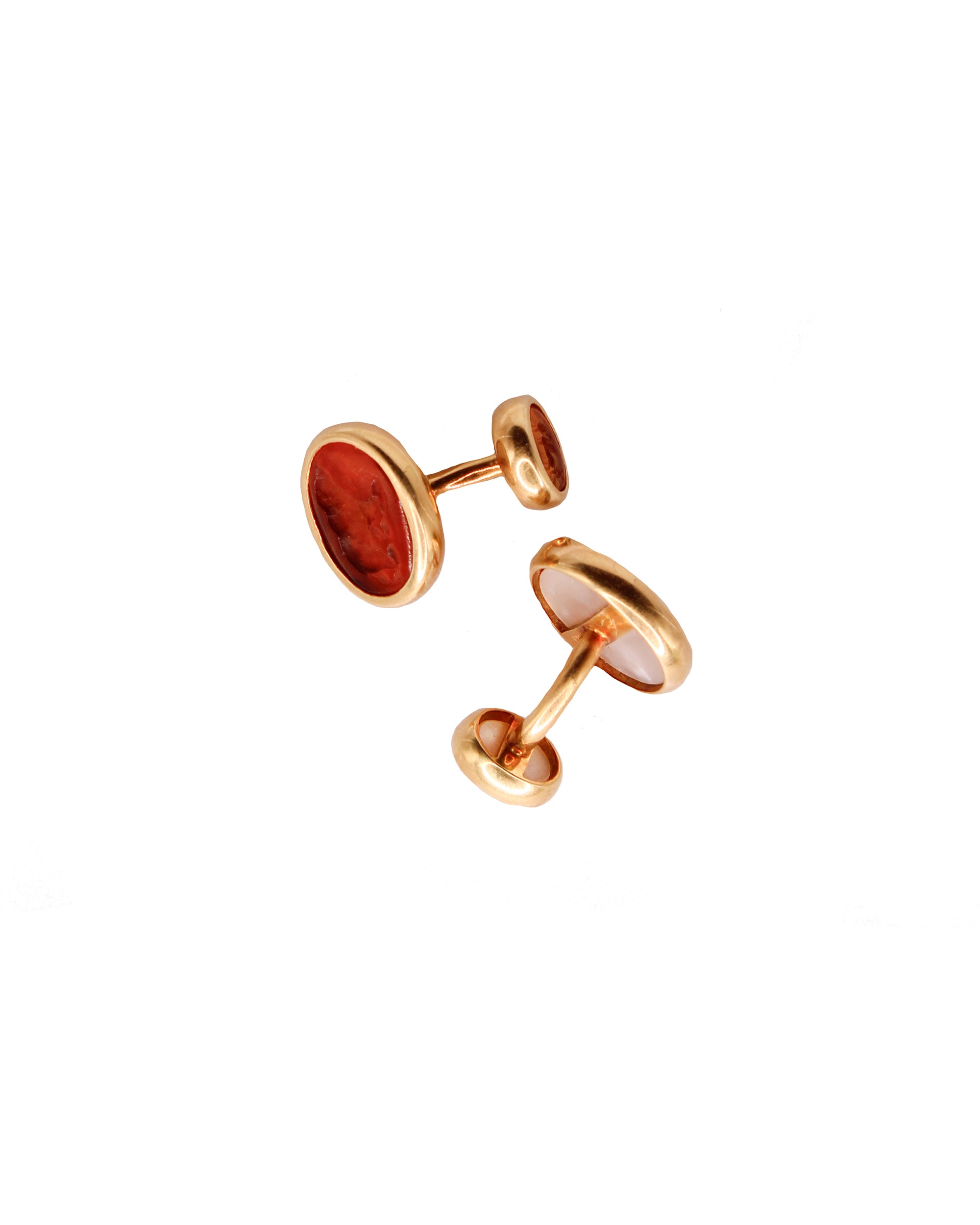 Amber 'Bear and Bird' Cufflinks