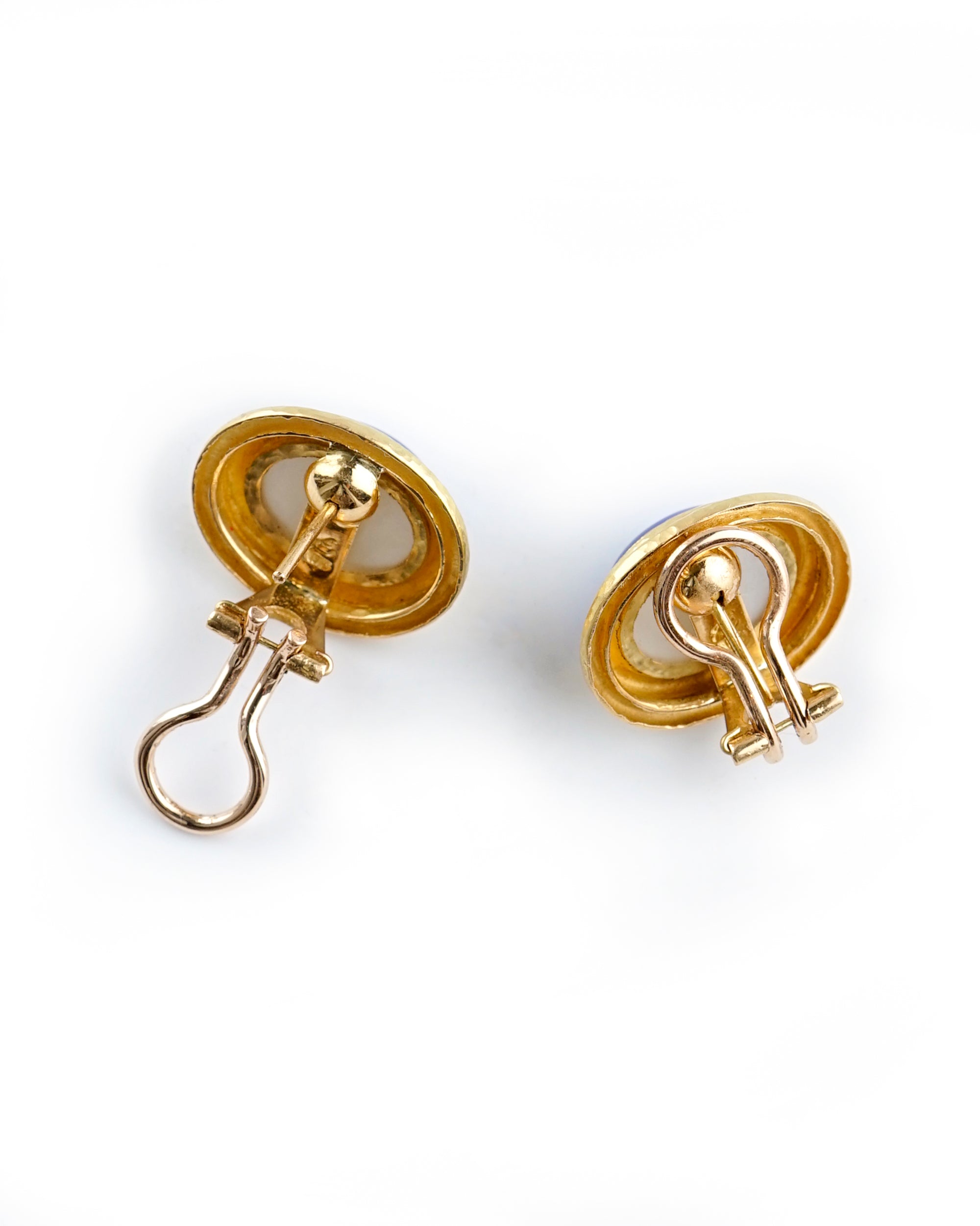 Amber 'Cabochon Equestrian' Earrings