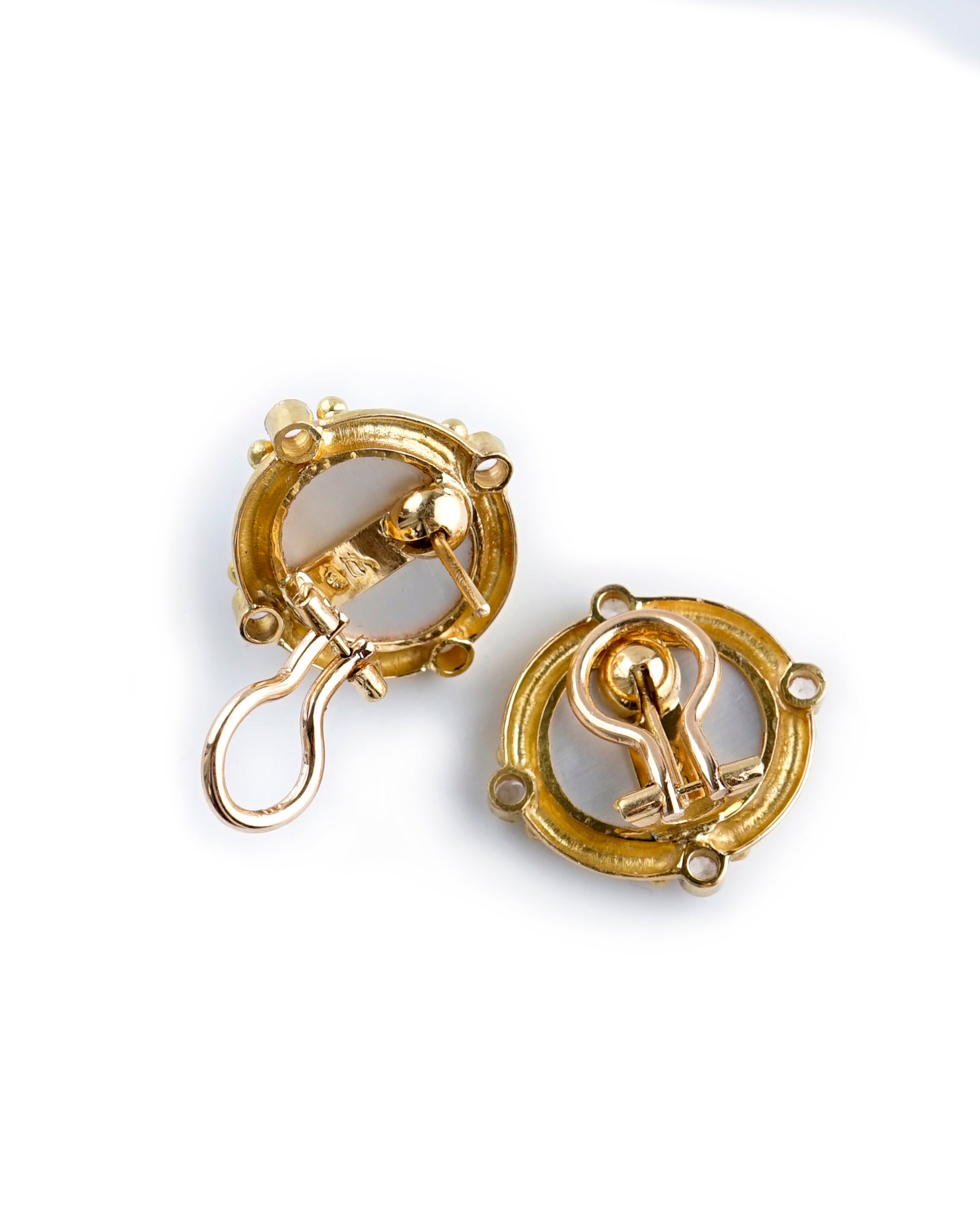 Light Aqua'Griffin and Lion' Earrings