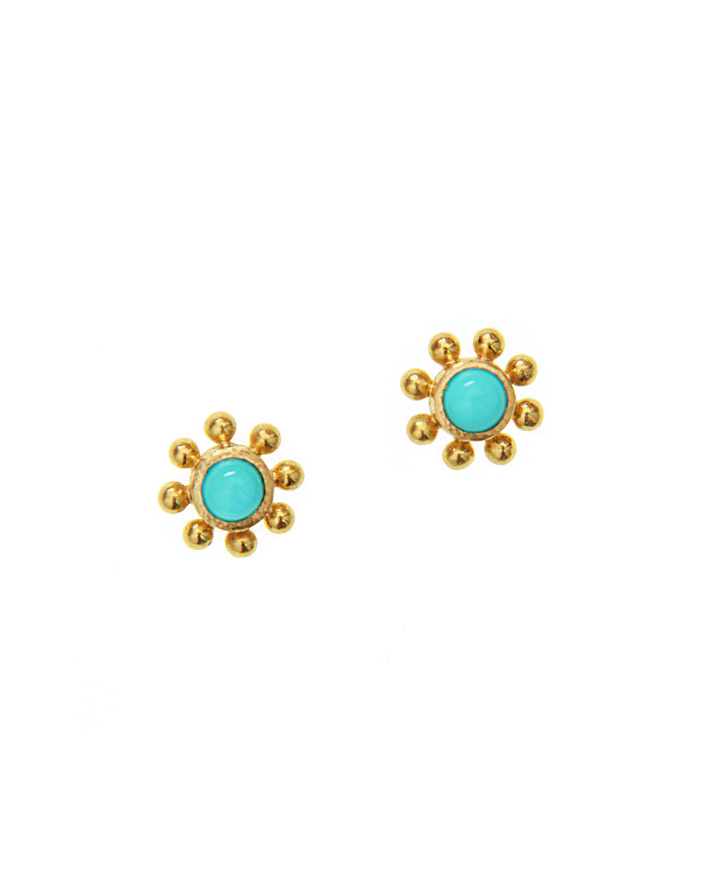 Sleeping Beauty Turquoise Stud Earrings