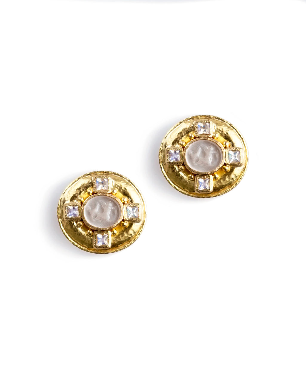 Crystal 'Cherub with Rooster' Earrings