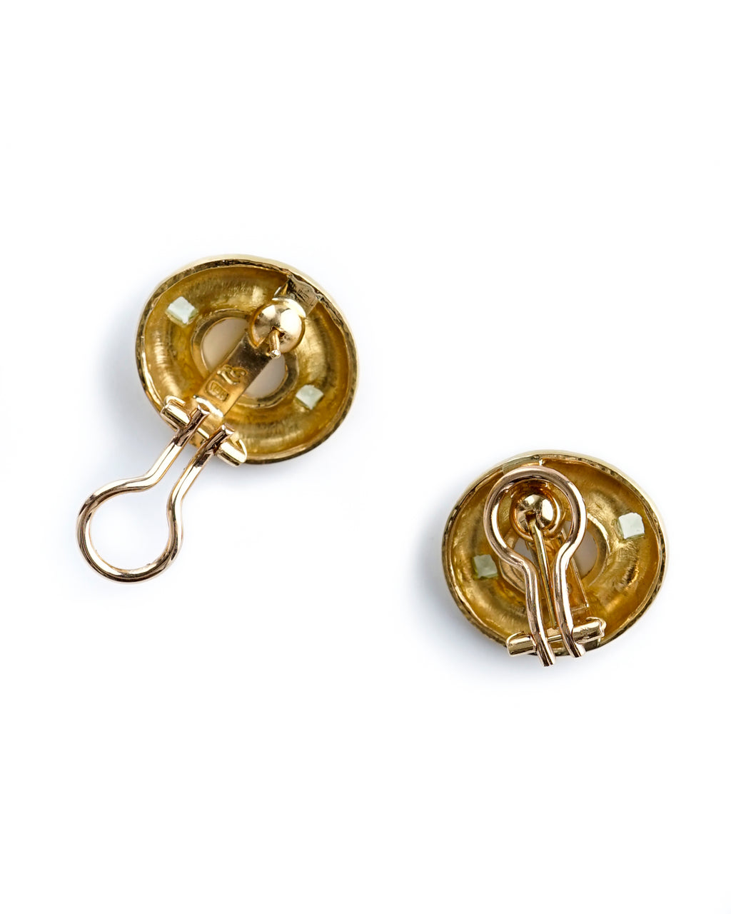 Black 'Cherub with Rooster' Earrings