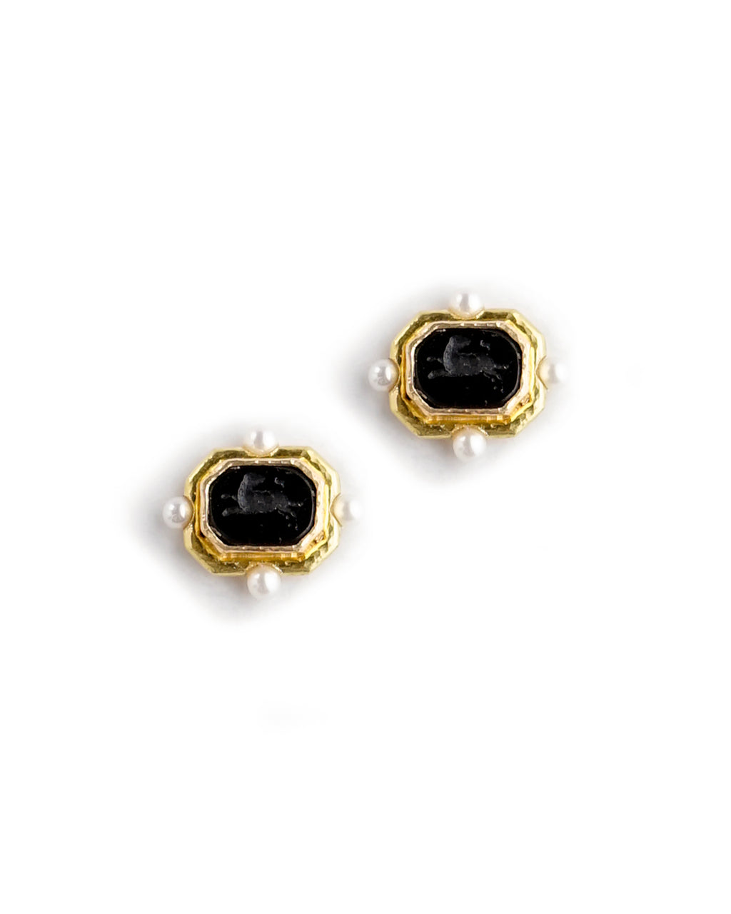 Black 'Chimera' Stud Earrings
