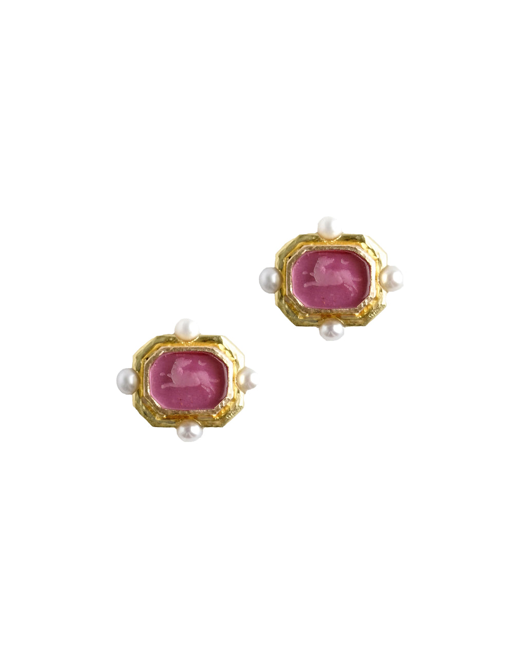 Pink 'Chimera' Stud Earrings in Pink