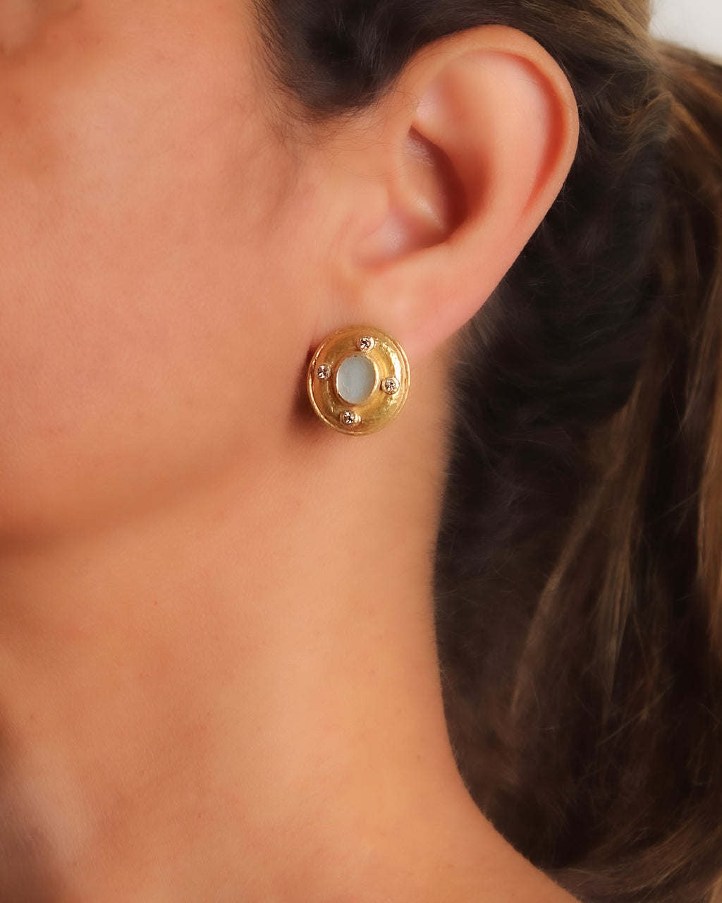 Peacock 'Micro Angel and Dog' Earrings