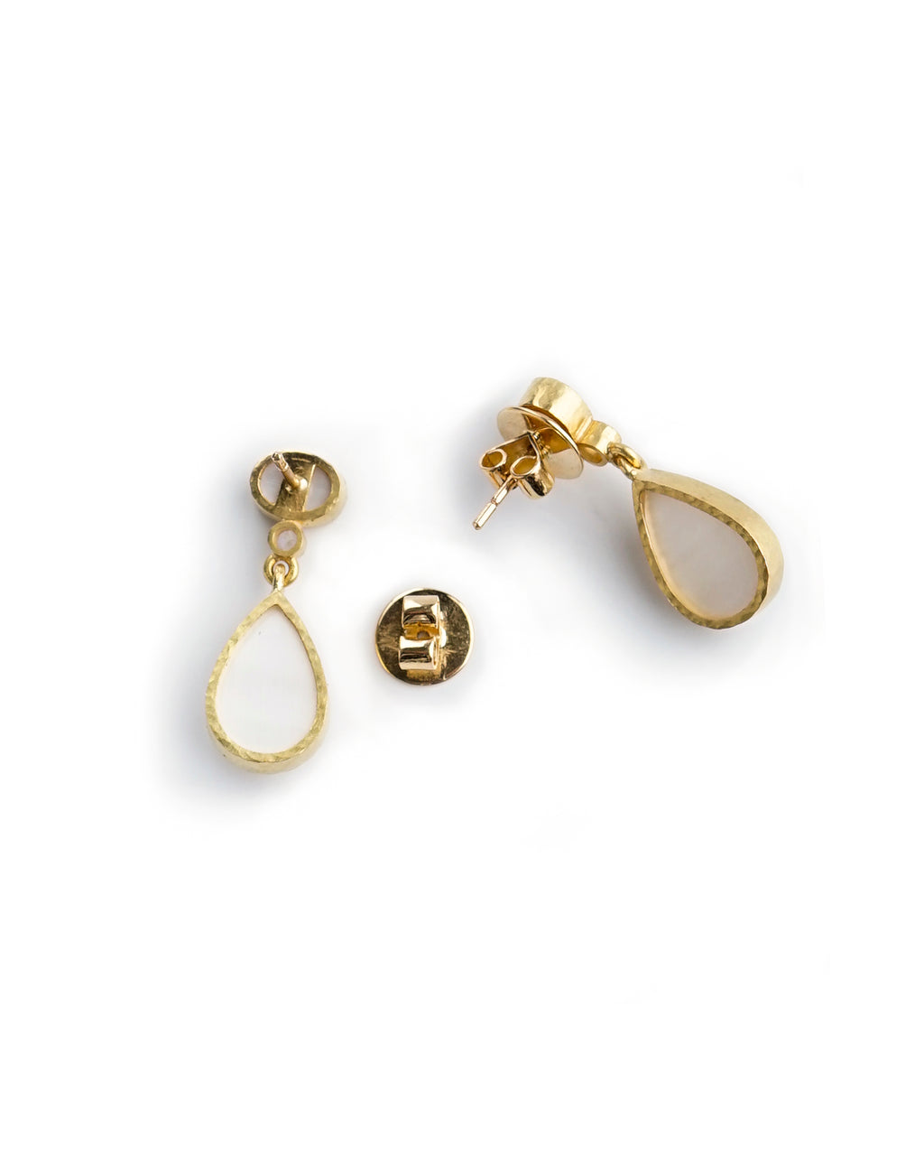 Teal 'Micro Horse' Drop Stud Earring