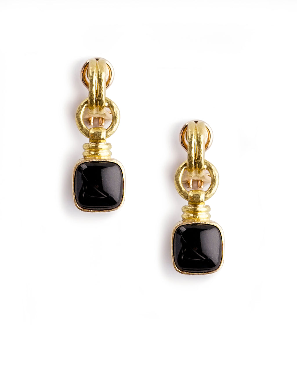 Black Jade Drop Earrings