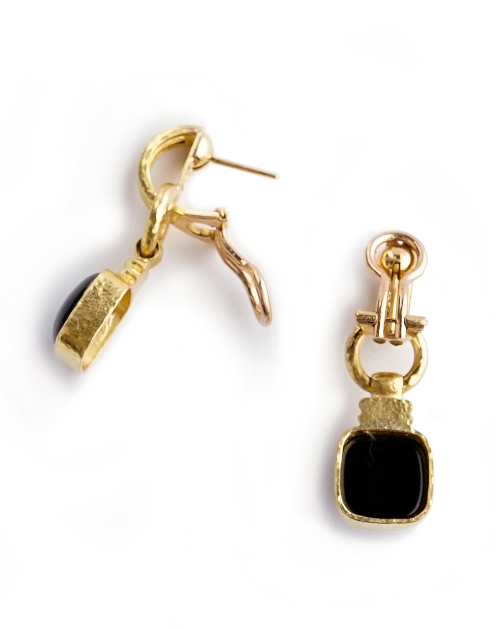 Black Jade Drop Earrings