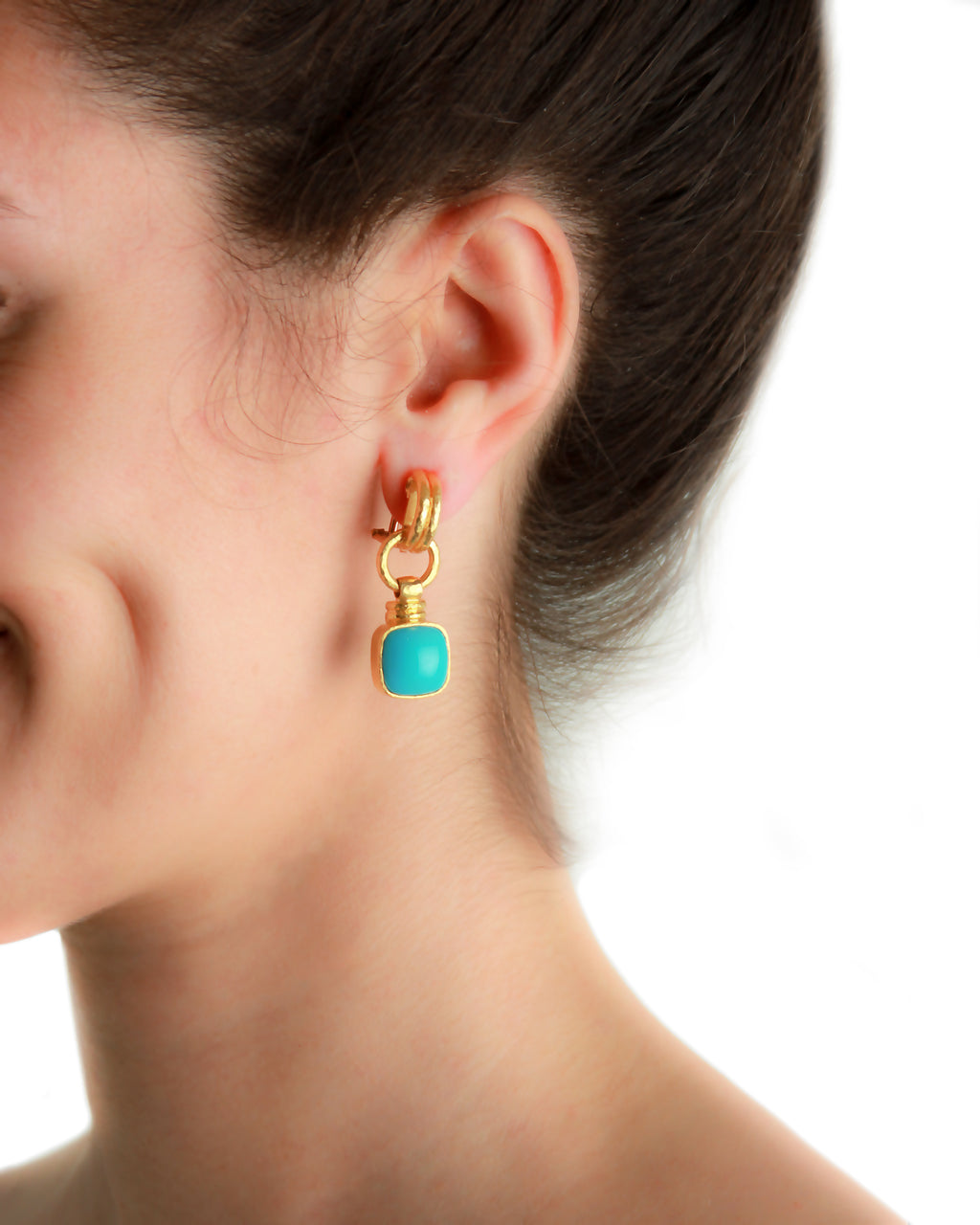 Sleeping Beauty Turquoise Drop Earrings