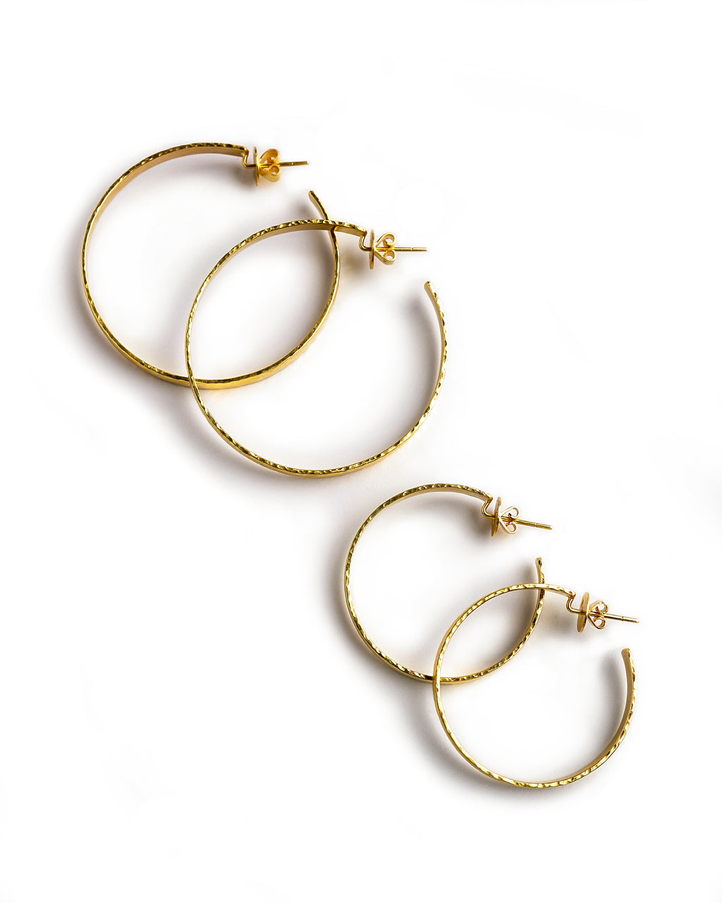 Large Flat Ribbon Hoops