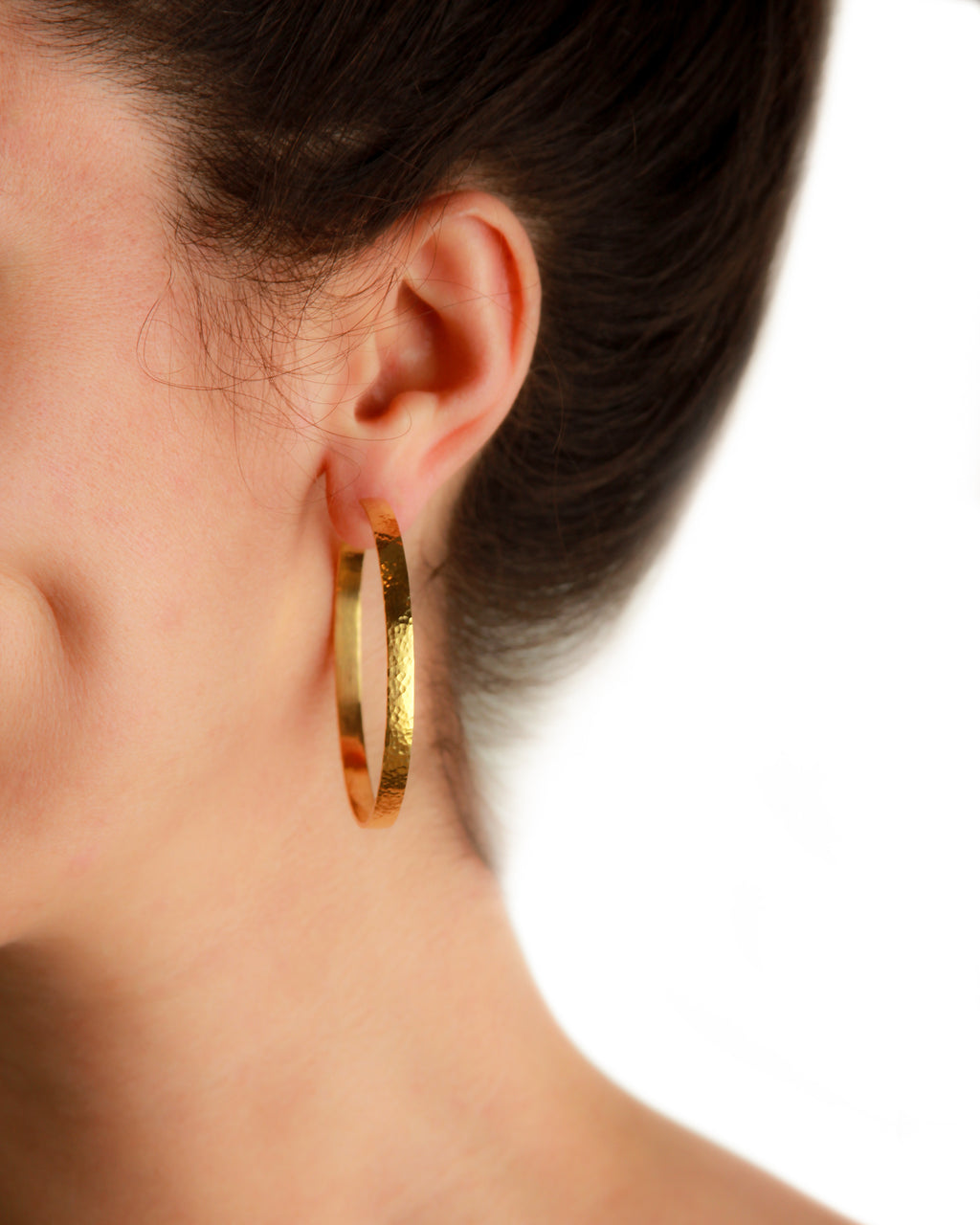 Large Flat Ribbon Hoops