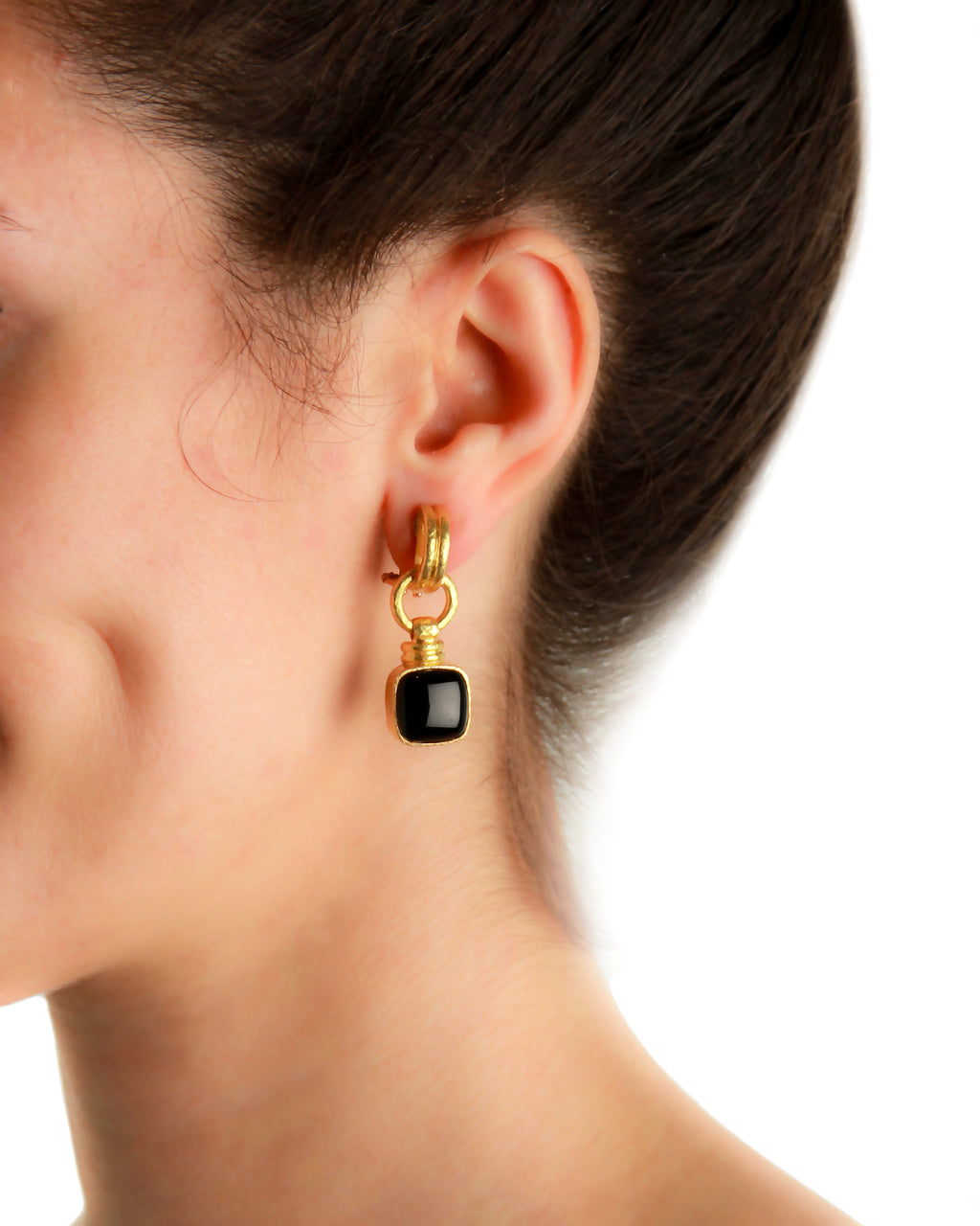 Amethyst 'Double Band Cheerio' Earrings