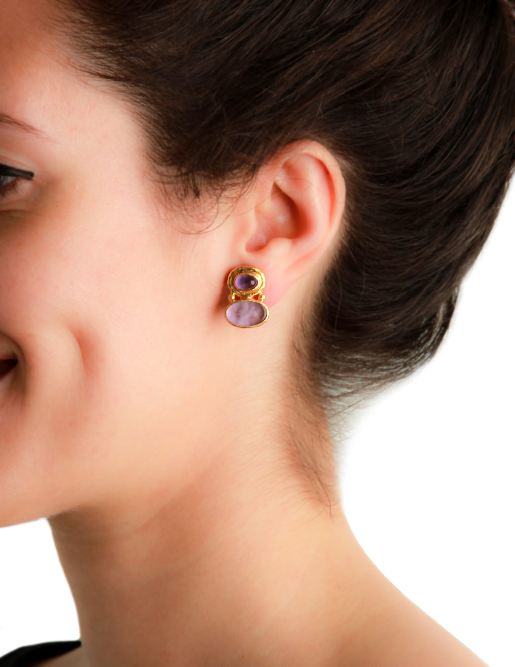 Black 'Flying Pegasus' Earring