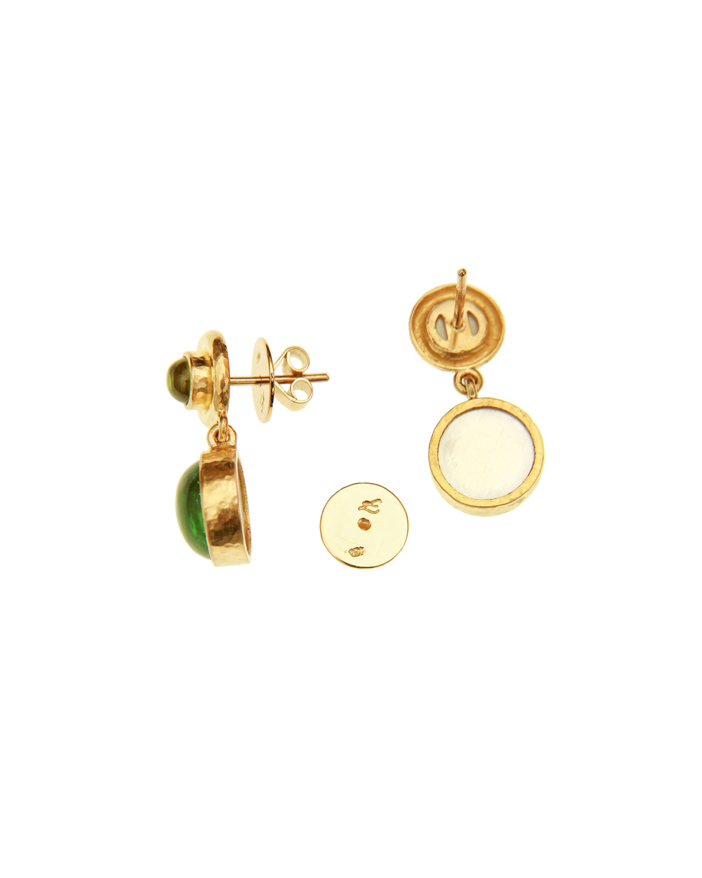 Nile 'Cabochon Putto and Duck' Earrings