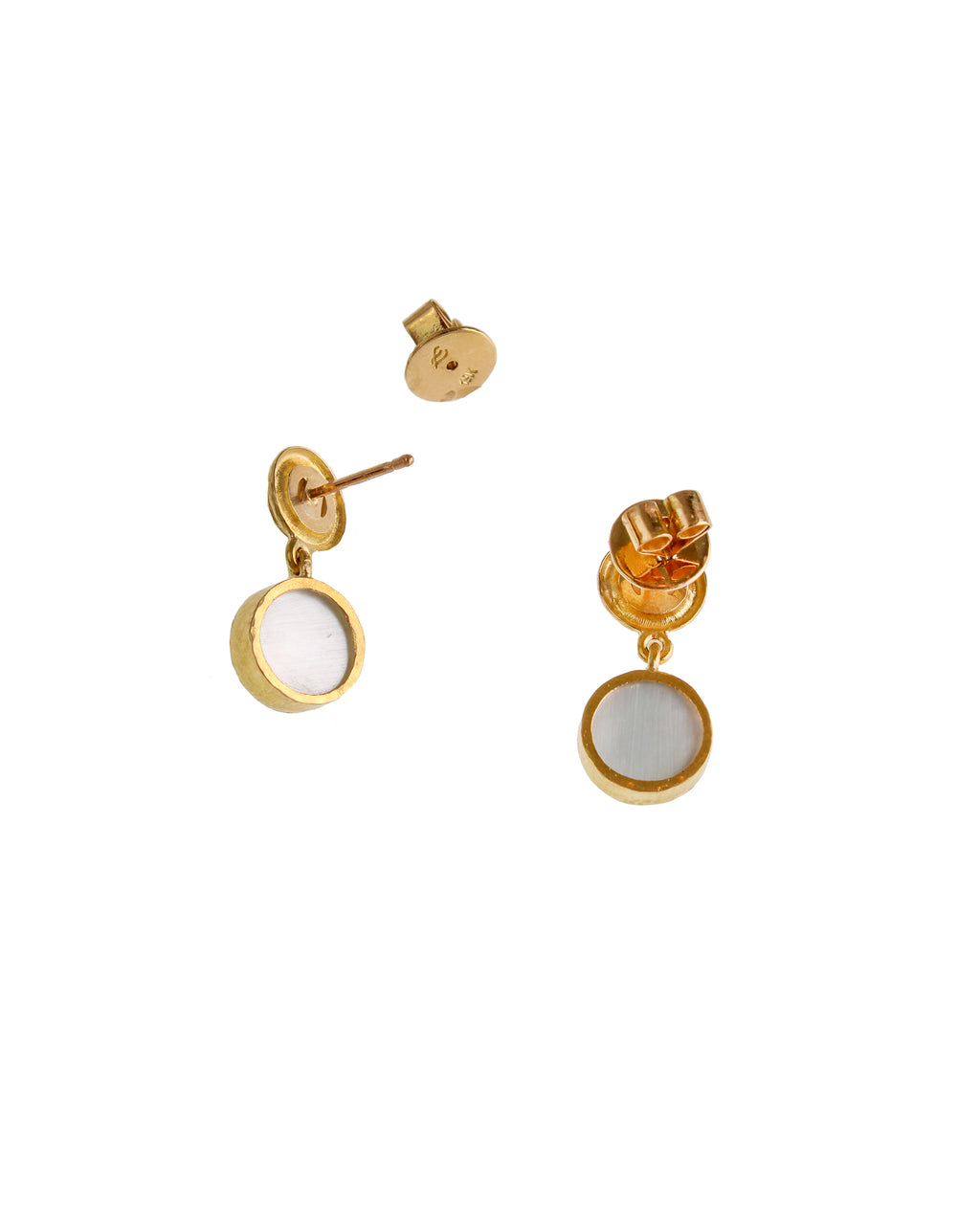 Peacock 'Cabochon Putto and Duck' Earrings