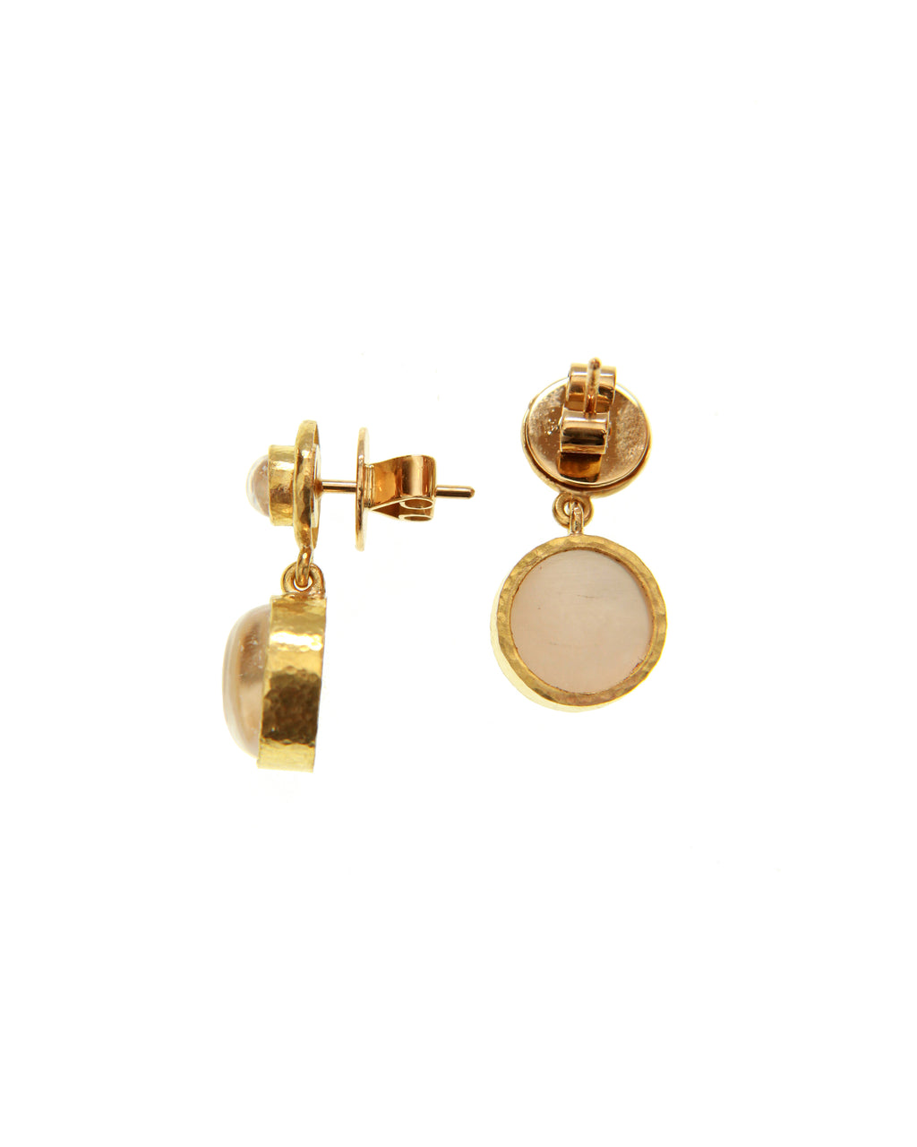 Crystal 'Cabochon Putto and Duck' Earrings