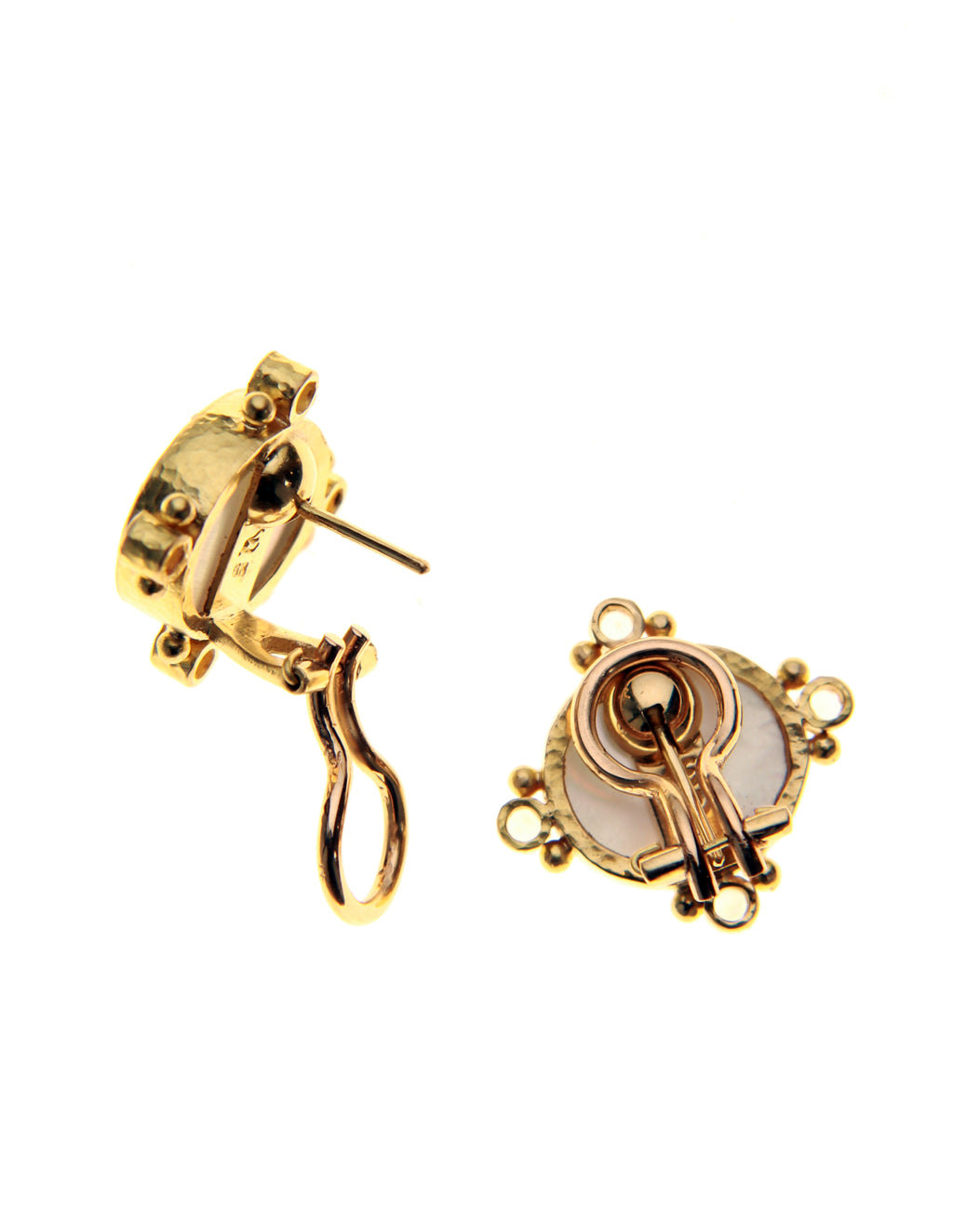 Black 'Lion and Putto' Earrings