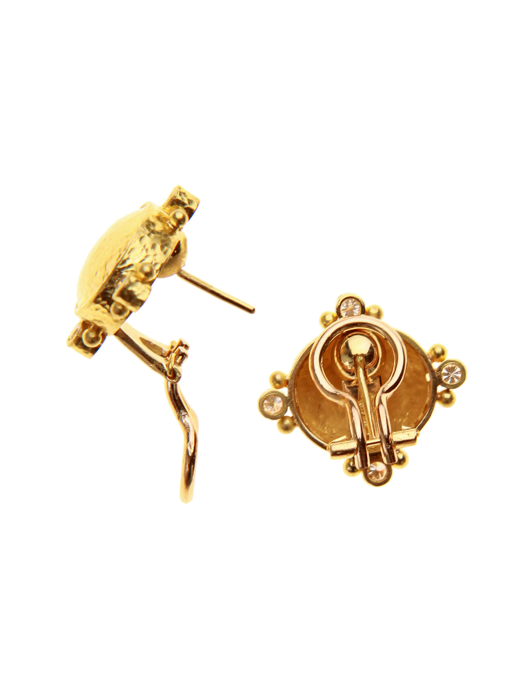 Gold and Diamond Earrings