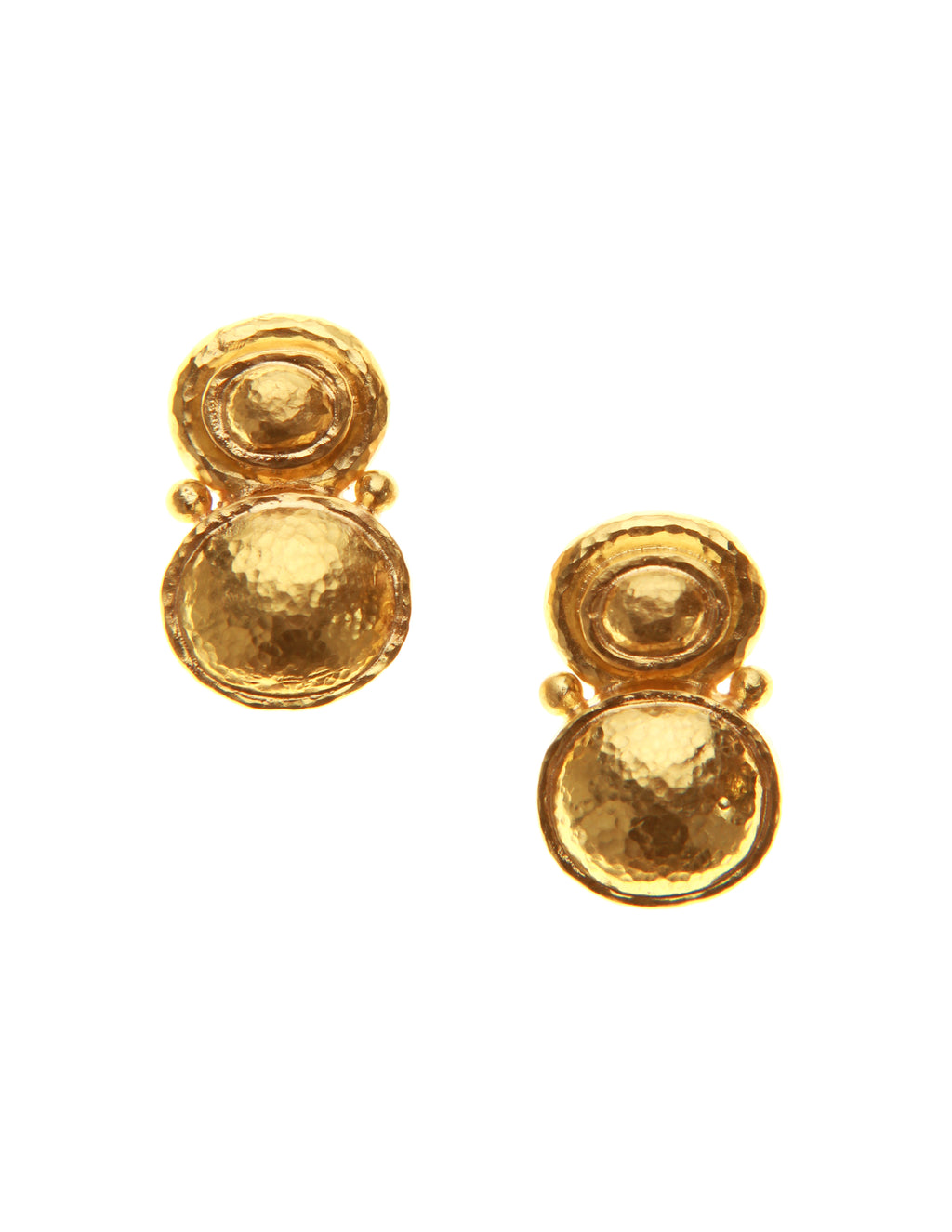 Stacked Oval Domed Earrings