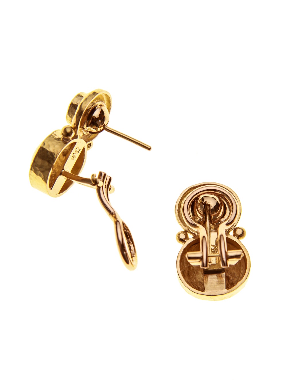 Stacked Oval Domed Earrings