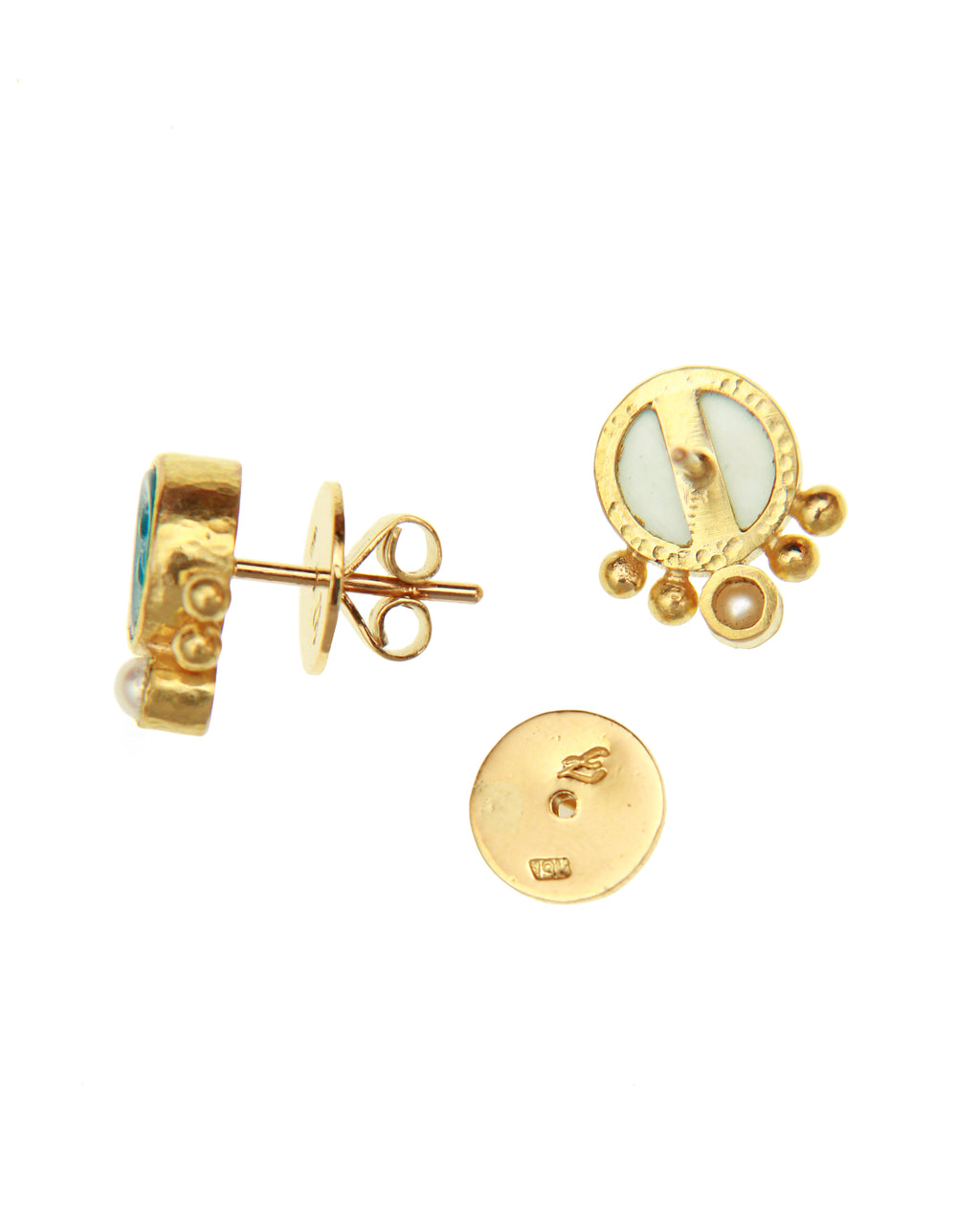 Swimming Pool 'Tiny Bee' Stud Earrings