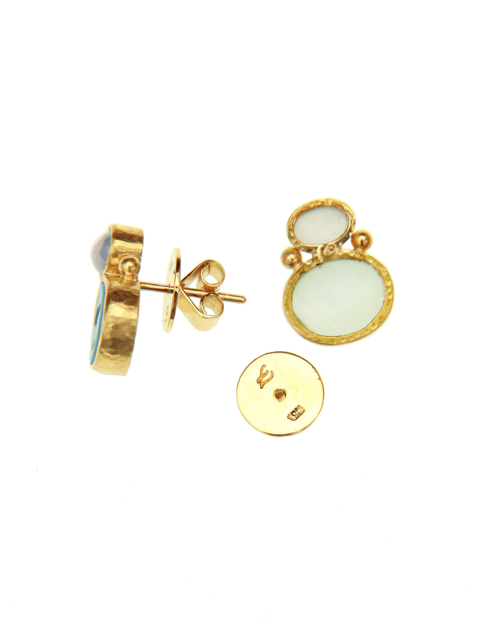 Cerulean 'Tiny Bird' Stud Earrings