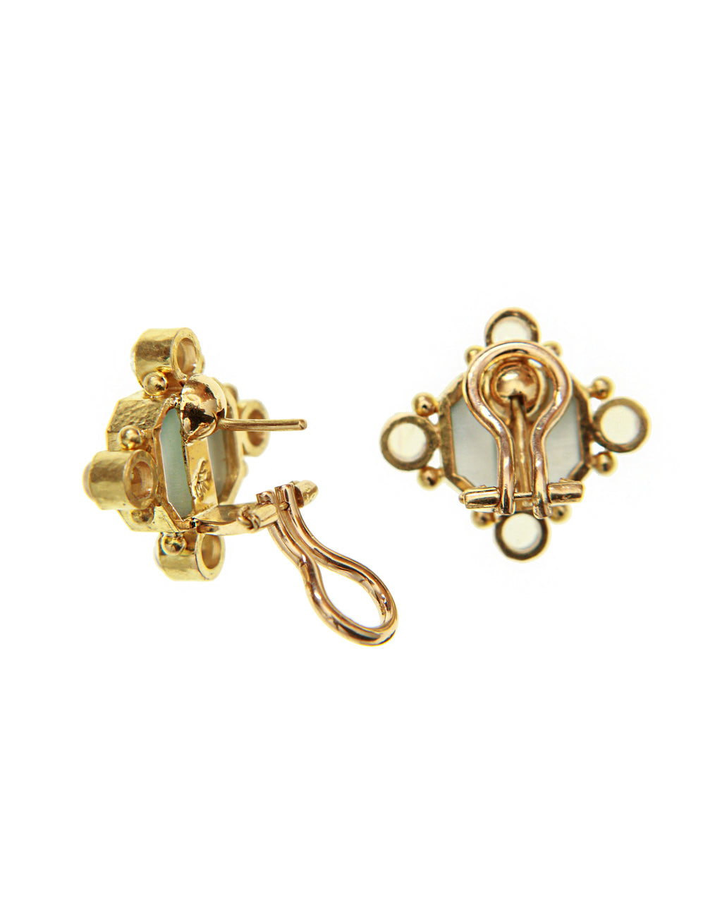 Crystal Venetian Glass 'Putto with Swan' Earrings