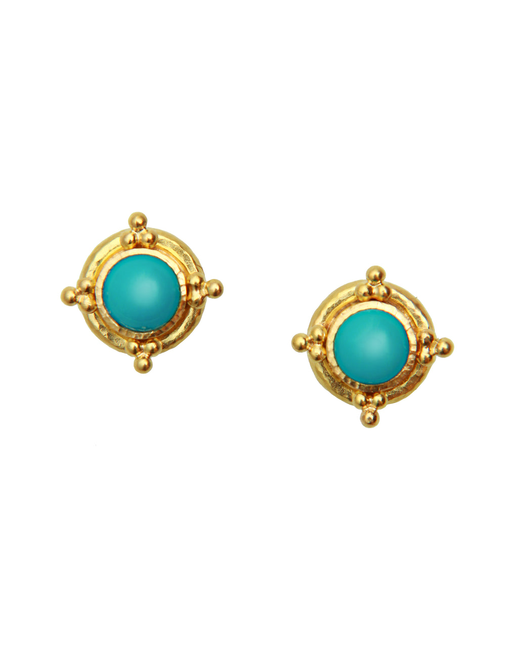 Sleeping Beauty Turquoise Stud Earrings