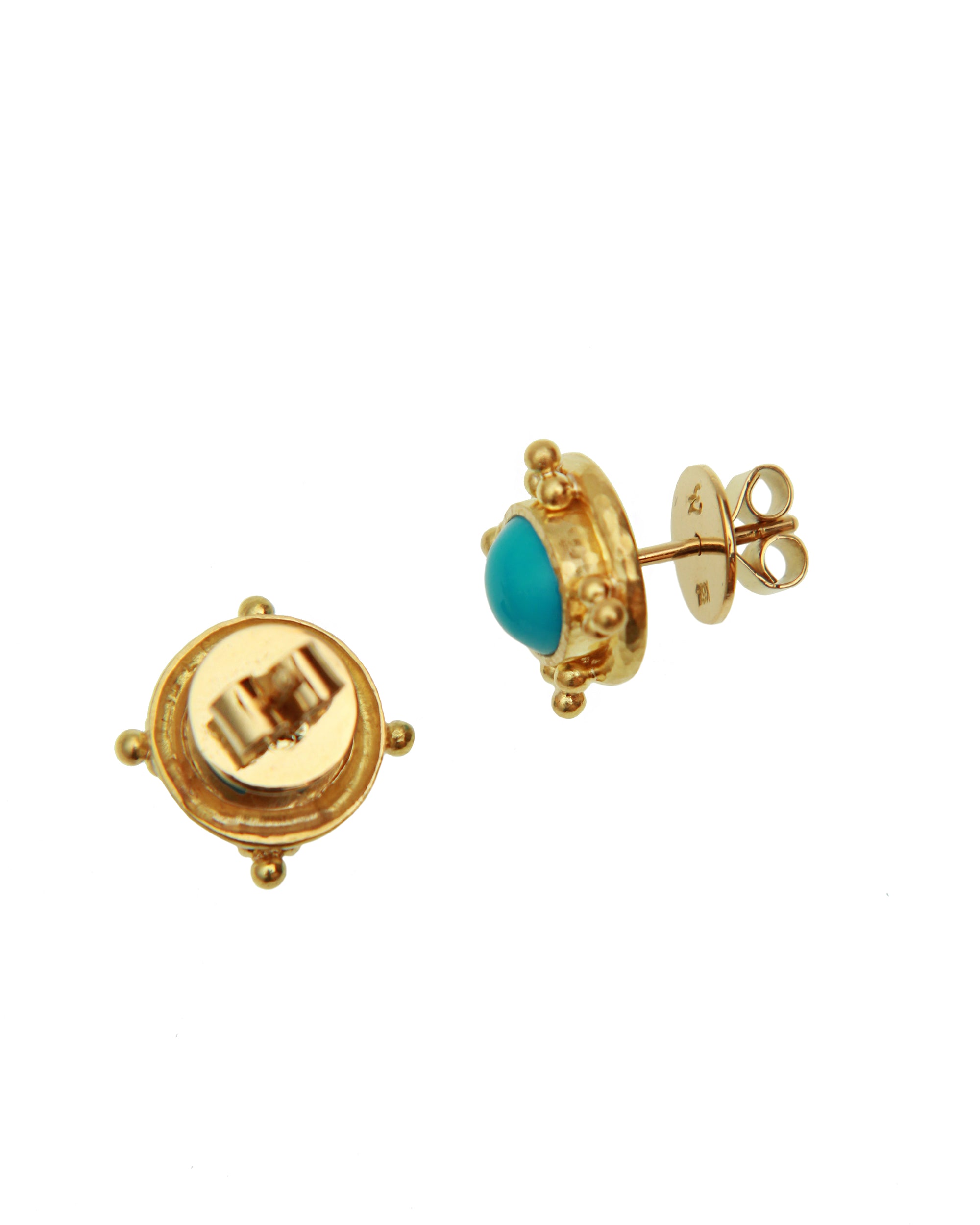 Sleeping Beauty Turquoise Stud Earrings