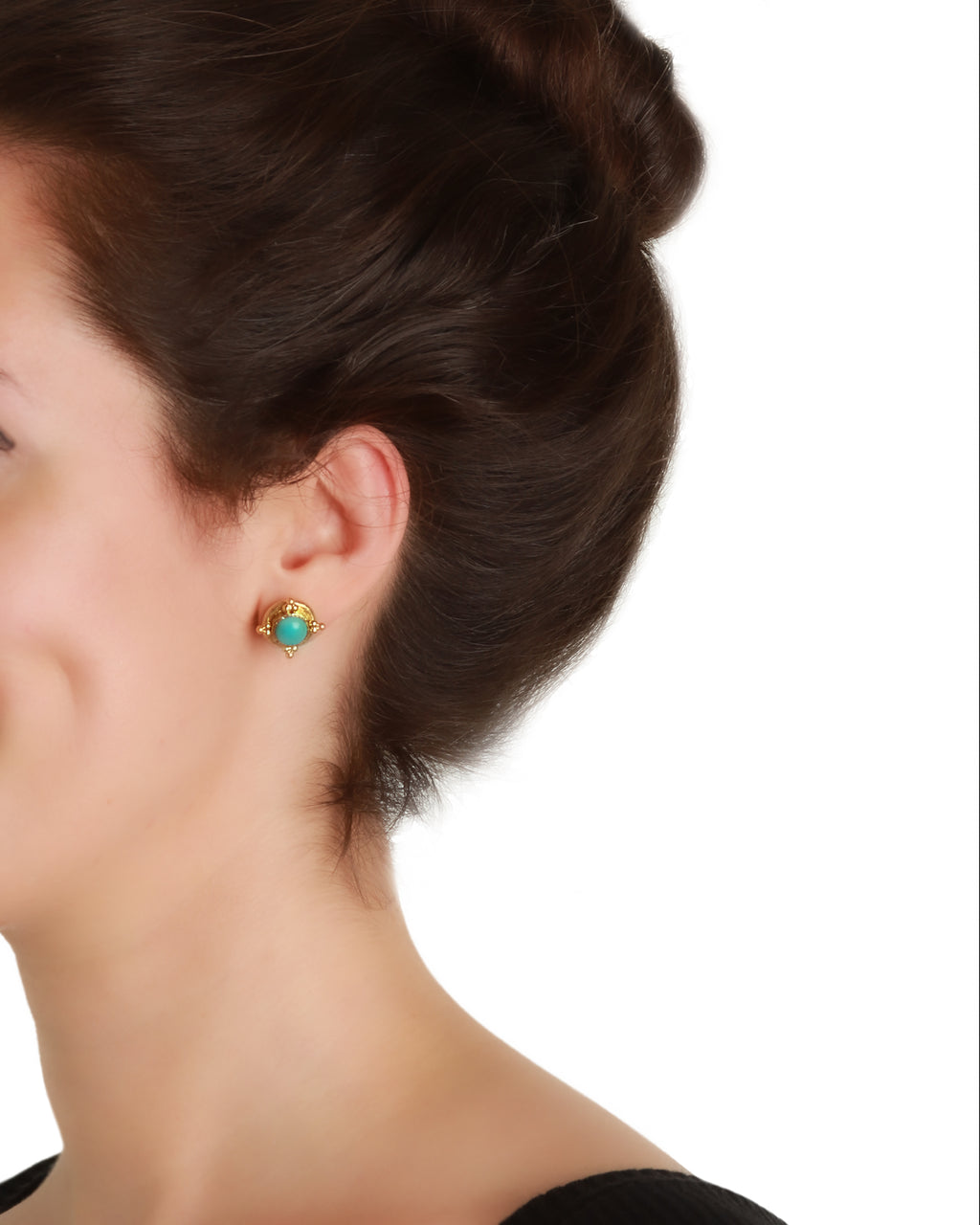Sleeping Beauty Turquoise Stud Earrings