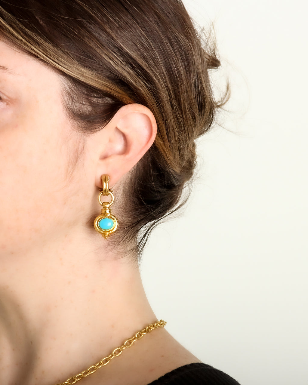 Sleeping Beauty Turquoise Earrings