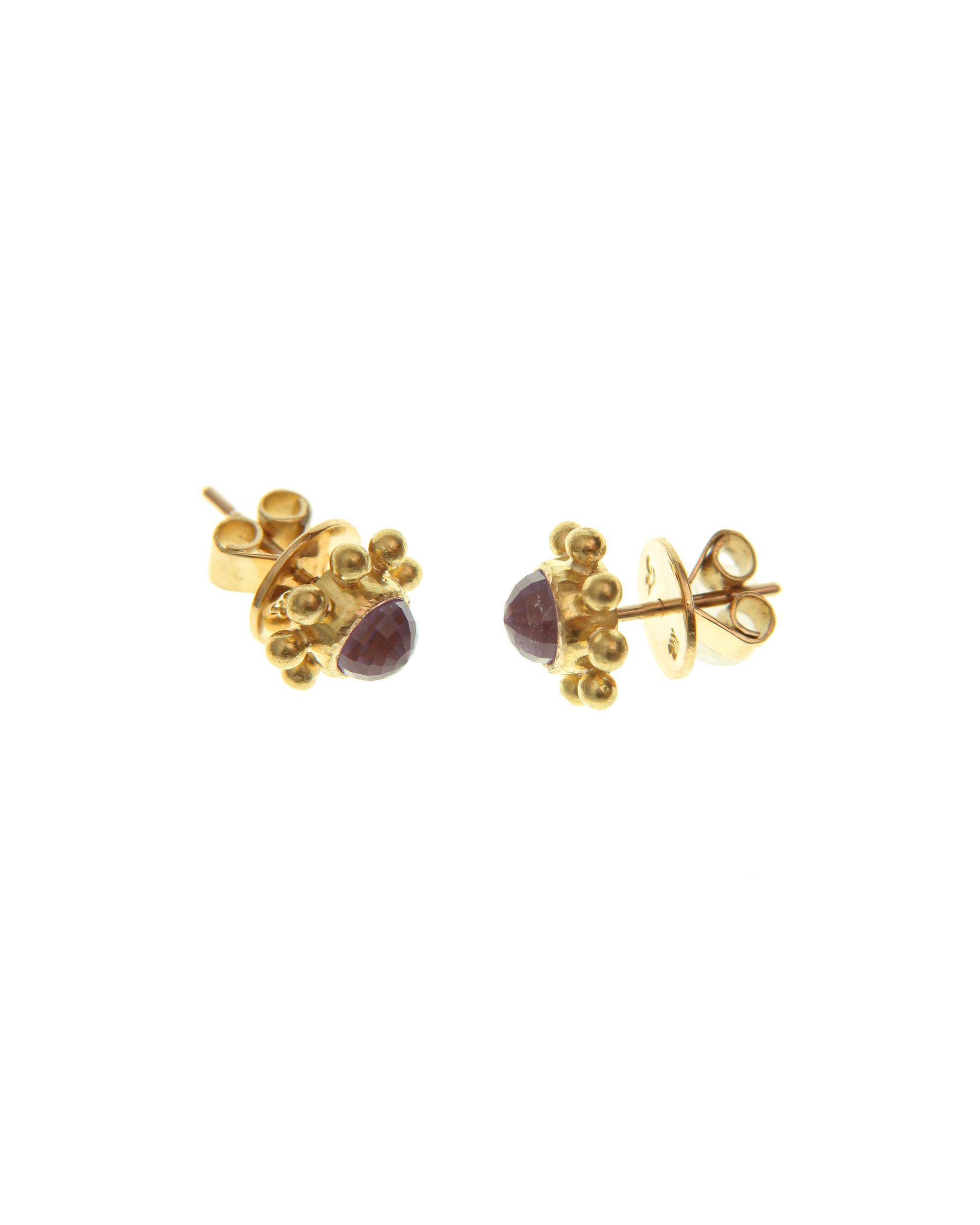 Amethyst Stud Earrings
