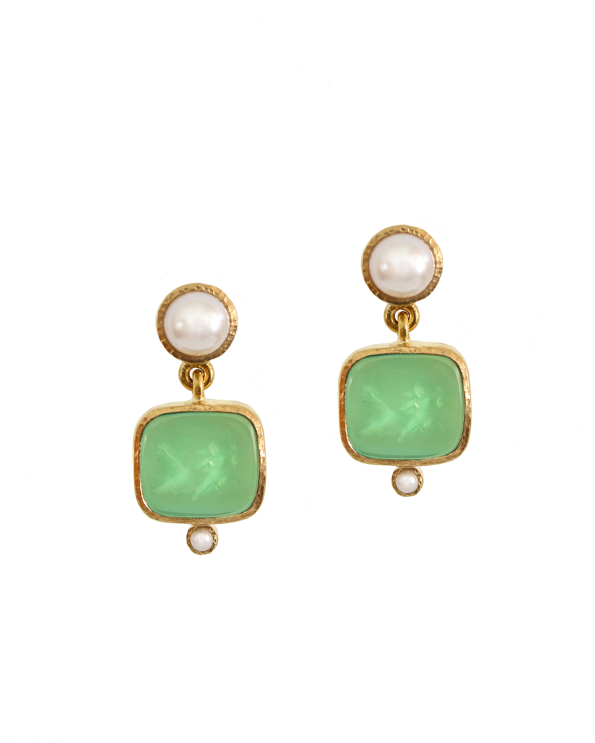 Nile 'Putto with Goose' Drop Earring