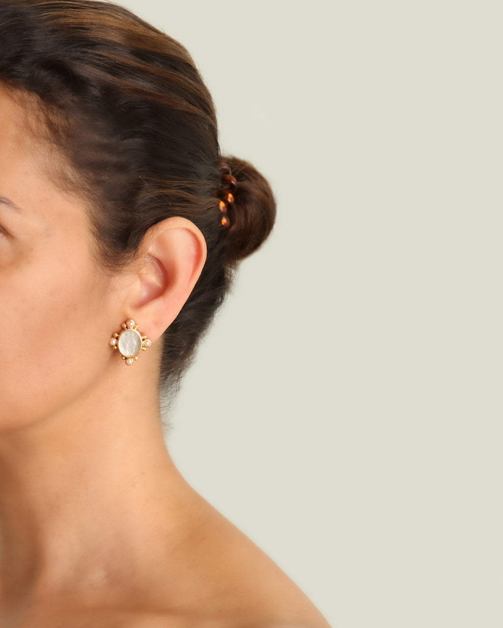 Black Venetian Glass 'Crane' Earrings