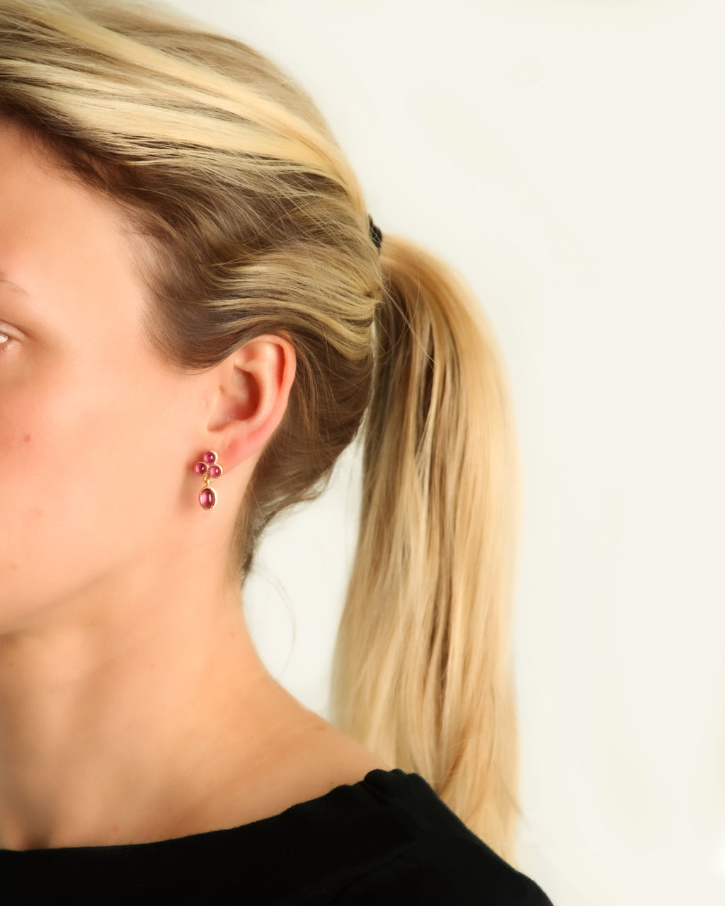 Sleeping Beauty Turquoise Stud Drop Earrings