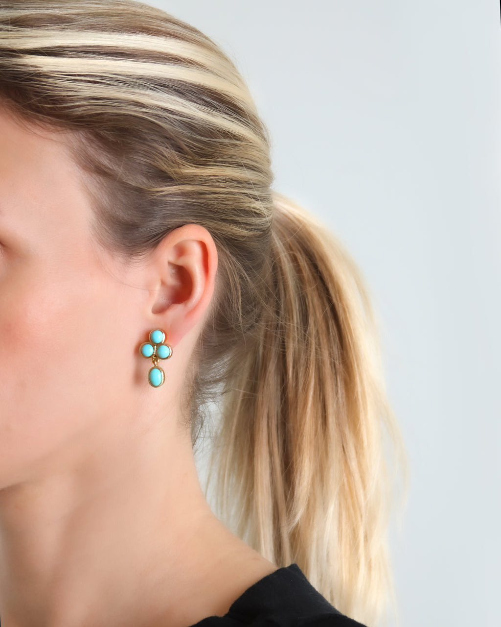 Sleeping Beauty Turquoise Drop Earrings