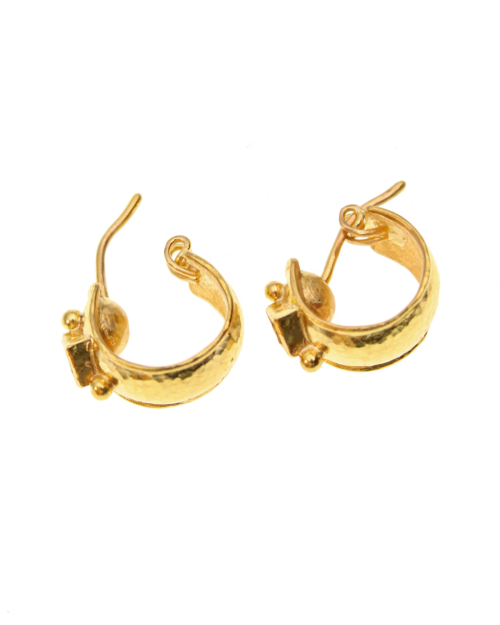 Diamond Baby Curved Wide Hoops