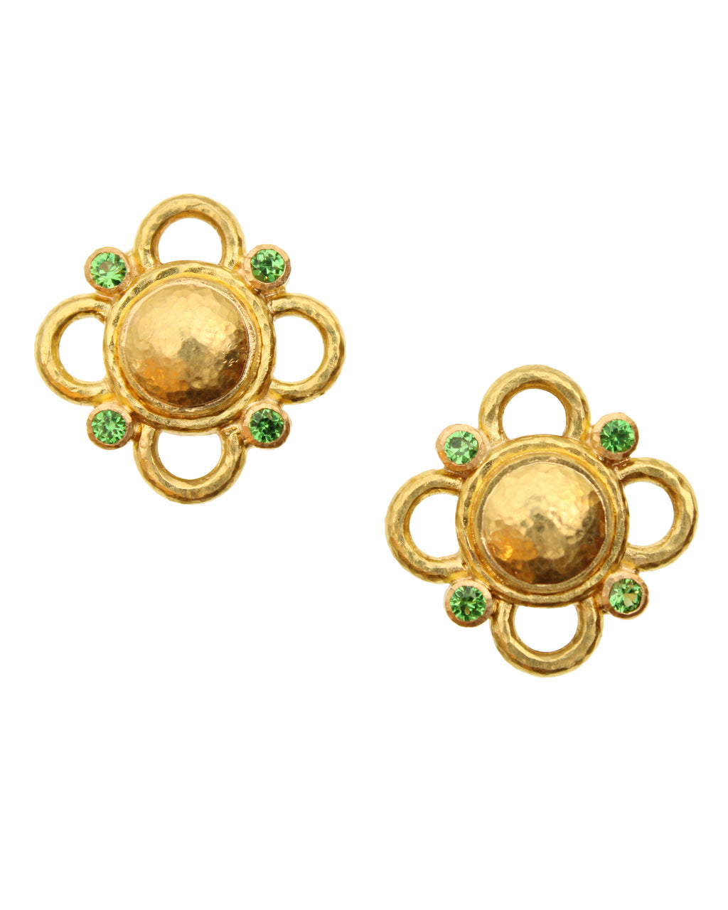 Gold Dome with Wire Arches and Tsavorites