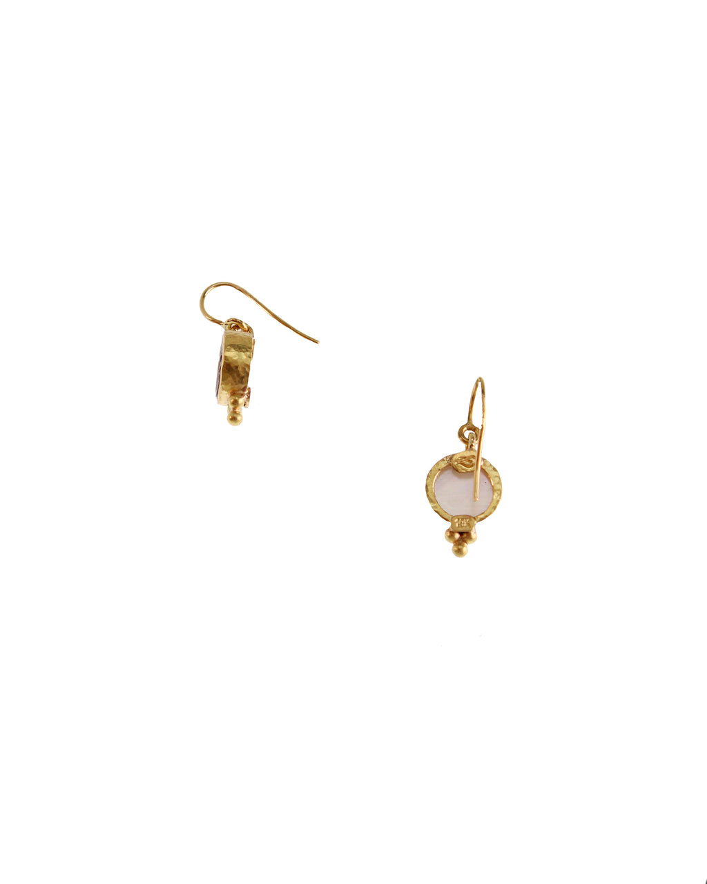 Mulberry Venetian Glass 'Tiny Bee' Earrings