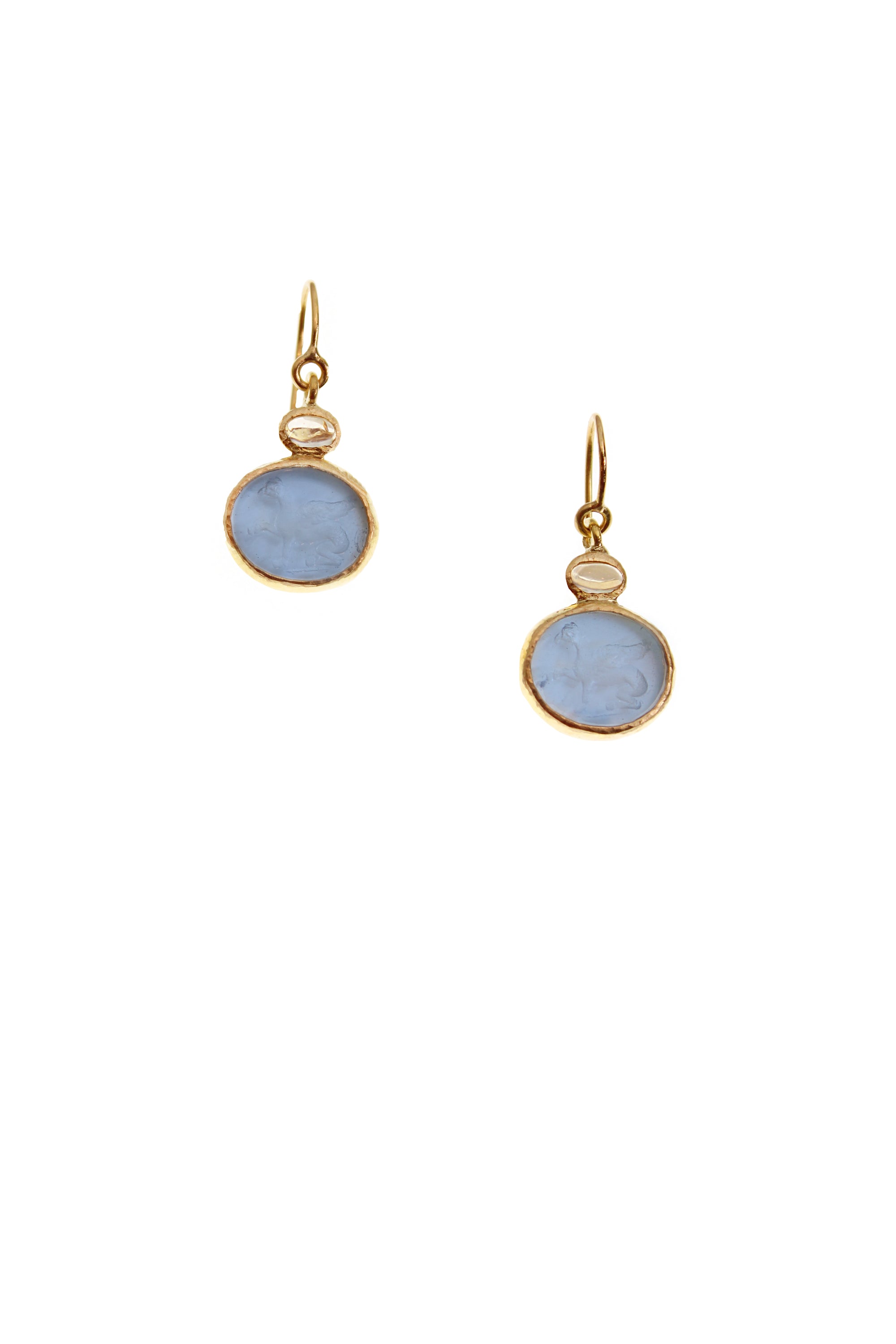 Cerulean Venetian Glass 'Tiny Griffin' Earring