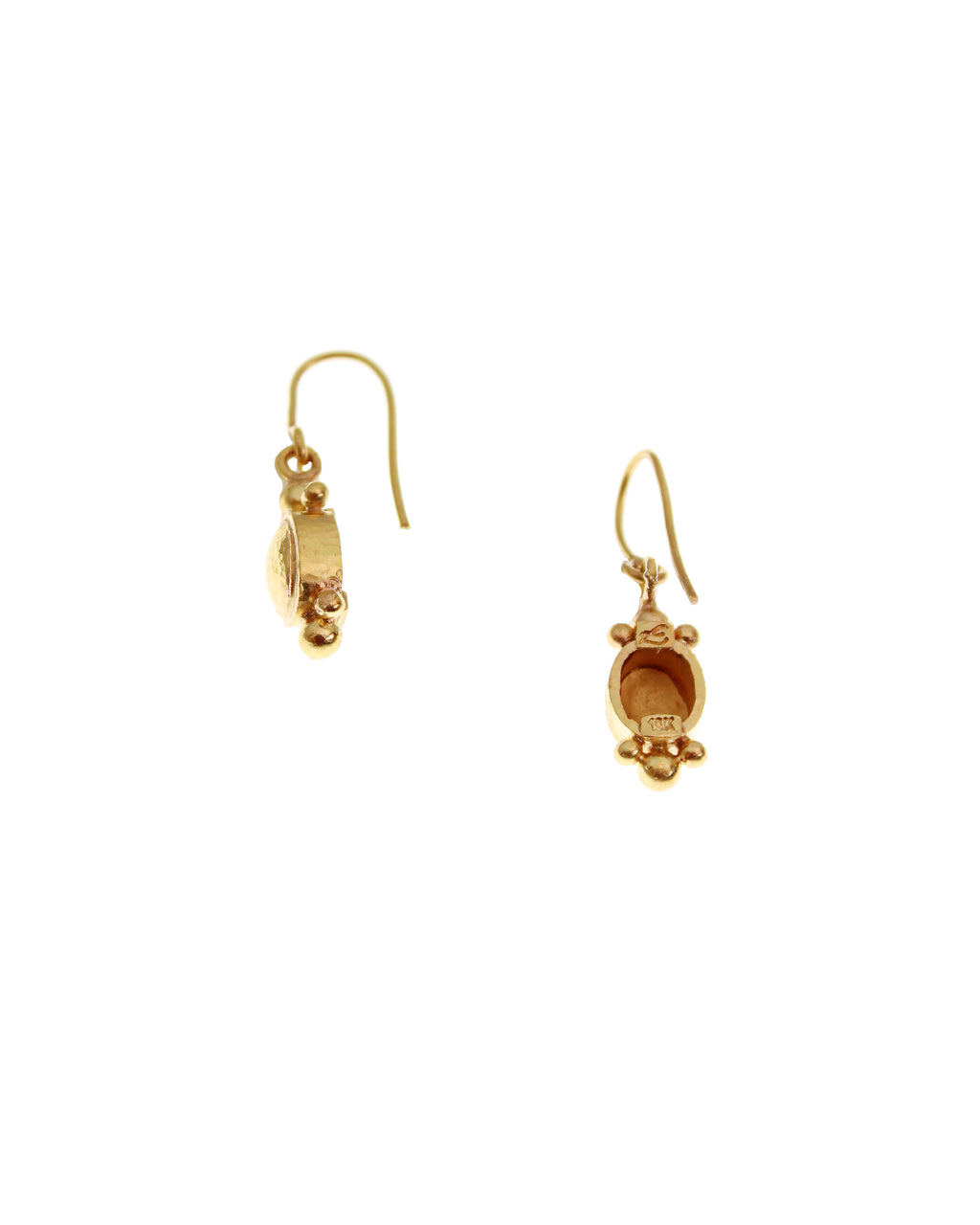 Shallow Gold Dome Earrings