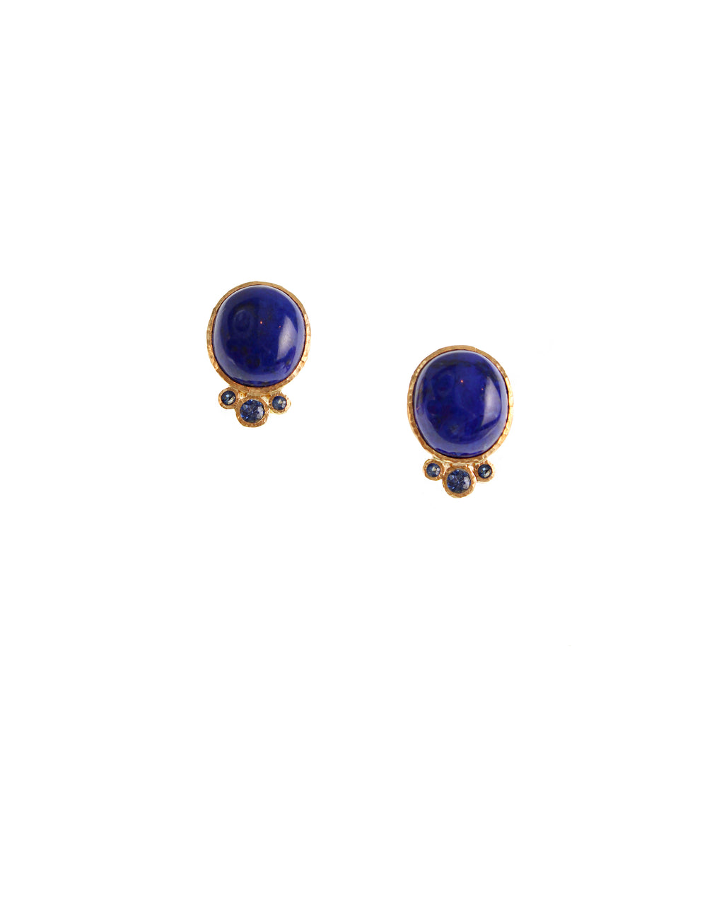 Lapis and Blue Sapphire Earrings