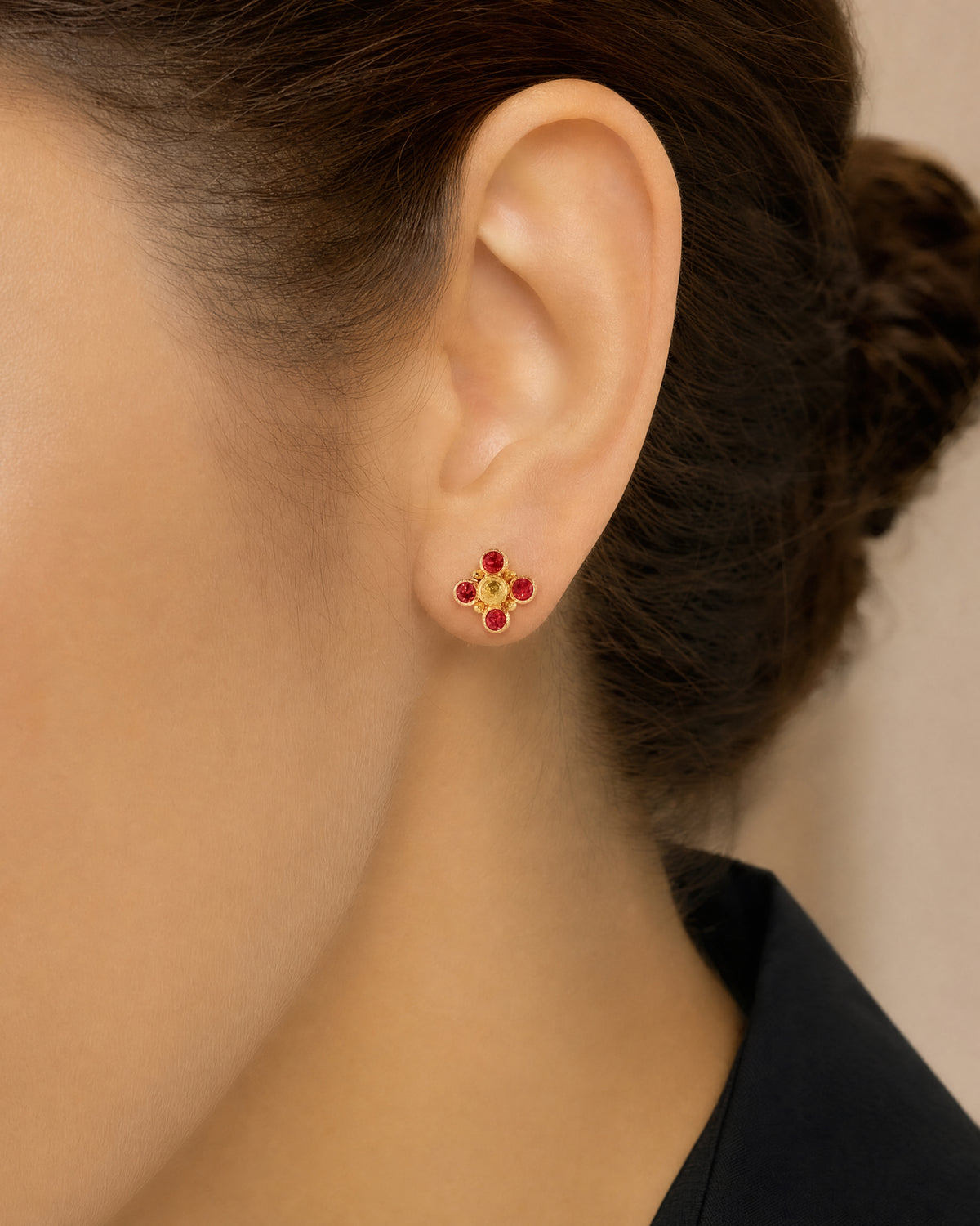 Ruby Stud Earrings
