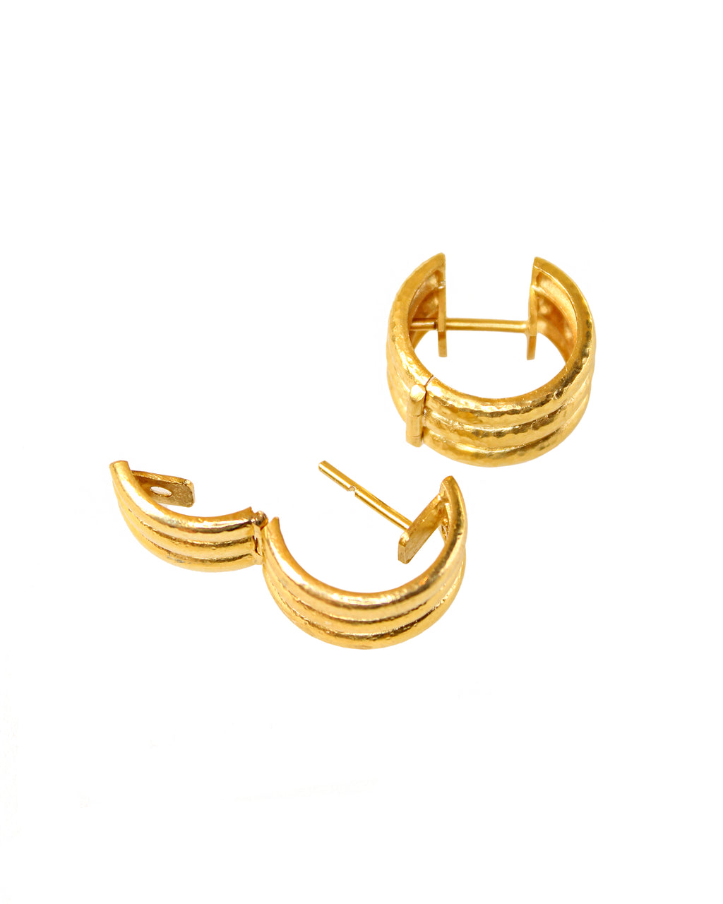 Banded Hoop Earrings