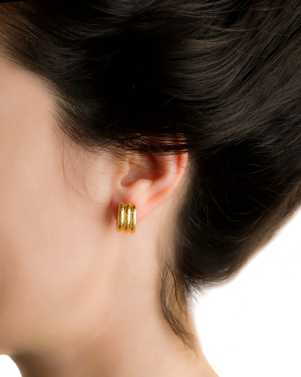 Banded Hoop Earrings