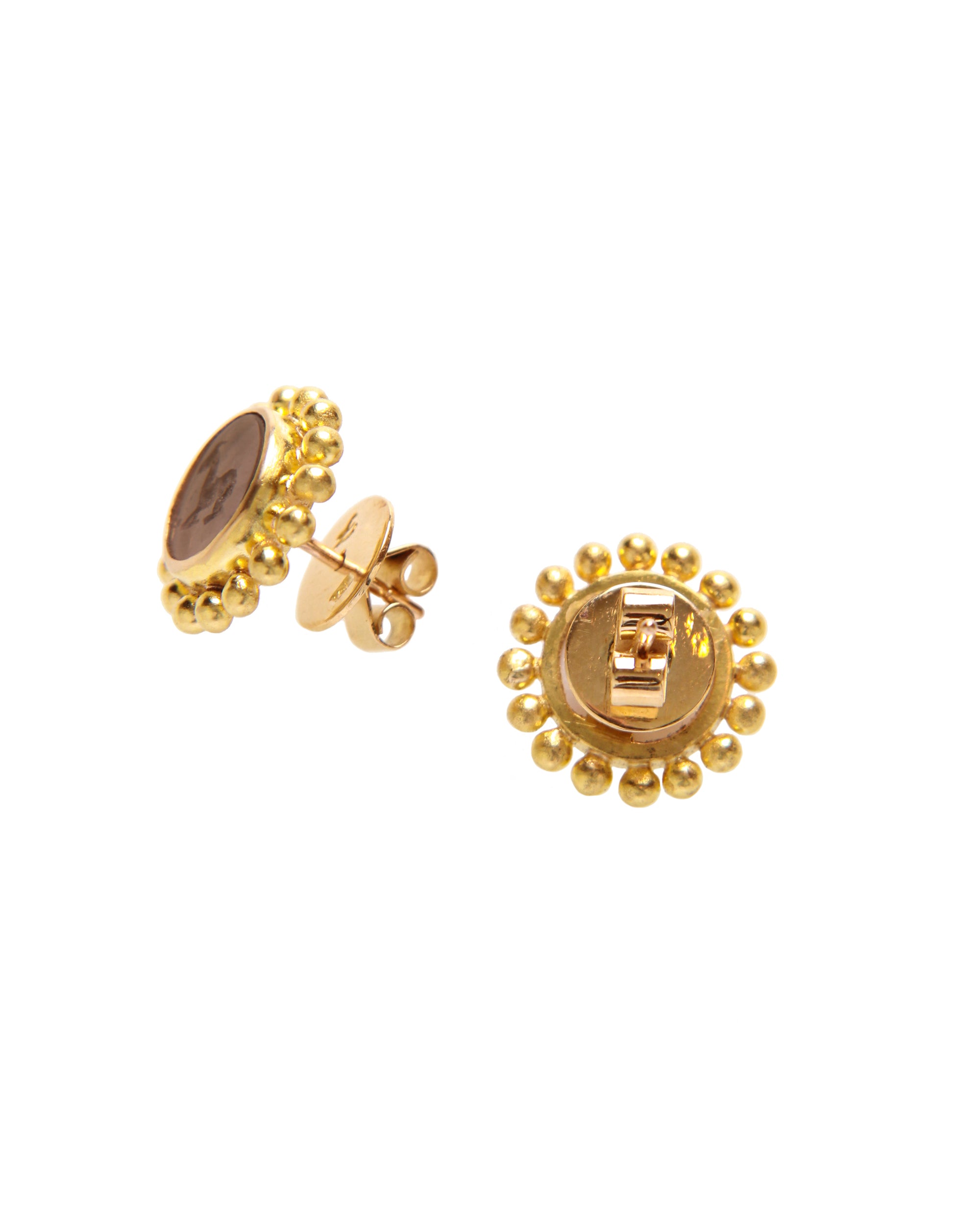 Bronze 'Tiny Horse' Stud Earrings