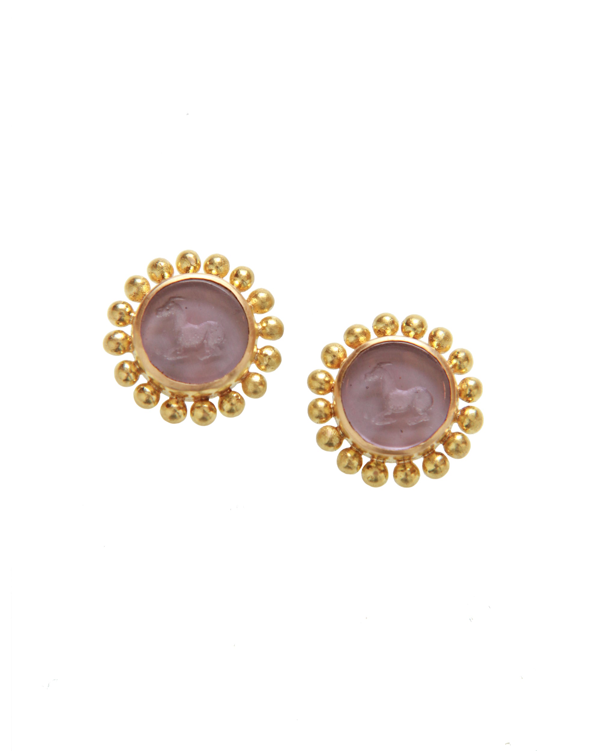 Mulberry 'Tiny Horse' Stud Earrings
